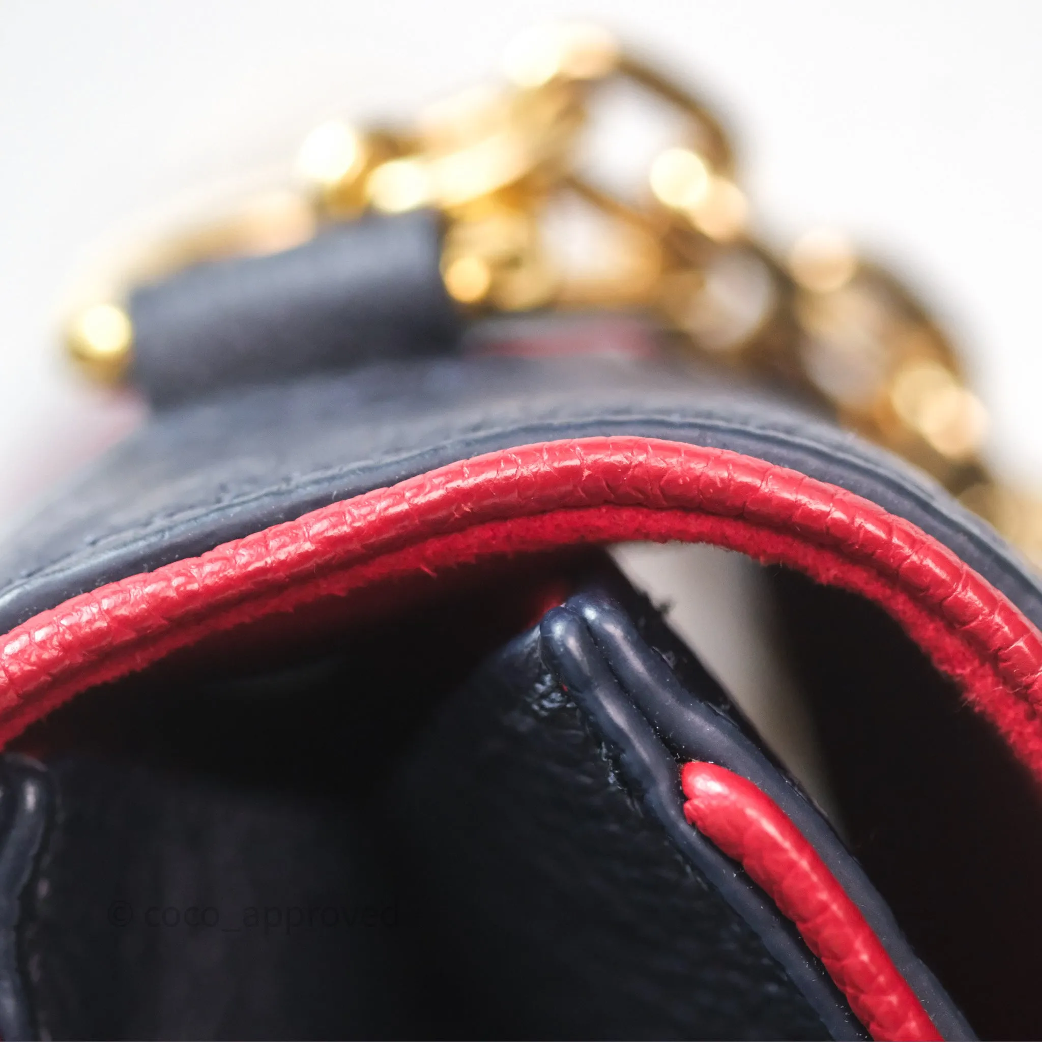 Louis Vuitton Empreinte Saint Sulpice PM Marine Rouge Gold Hardware