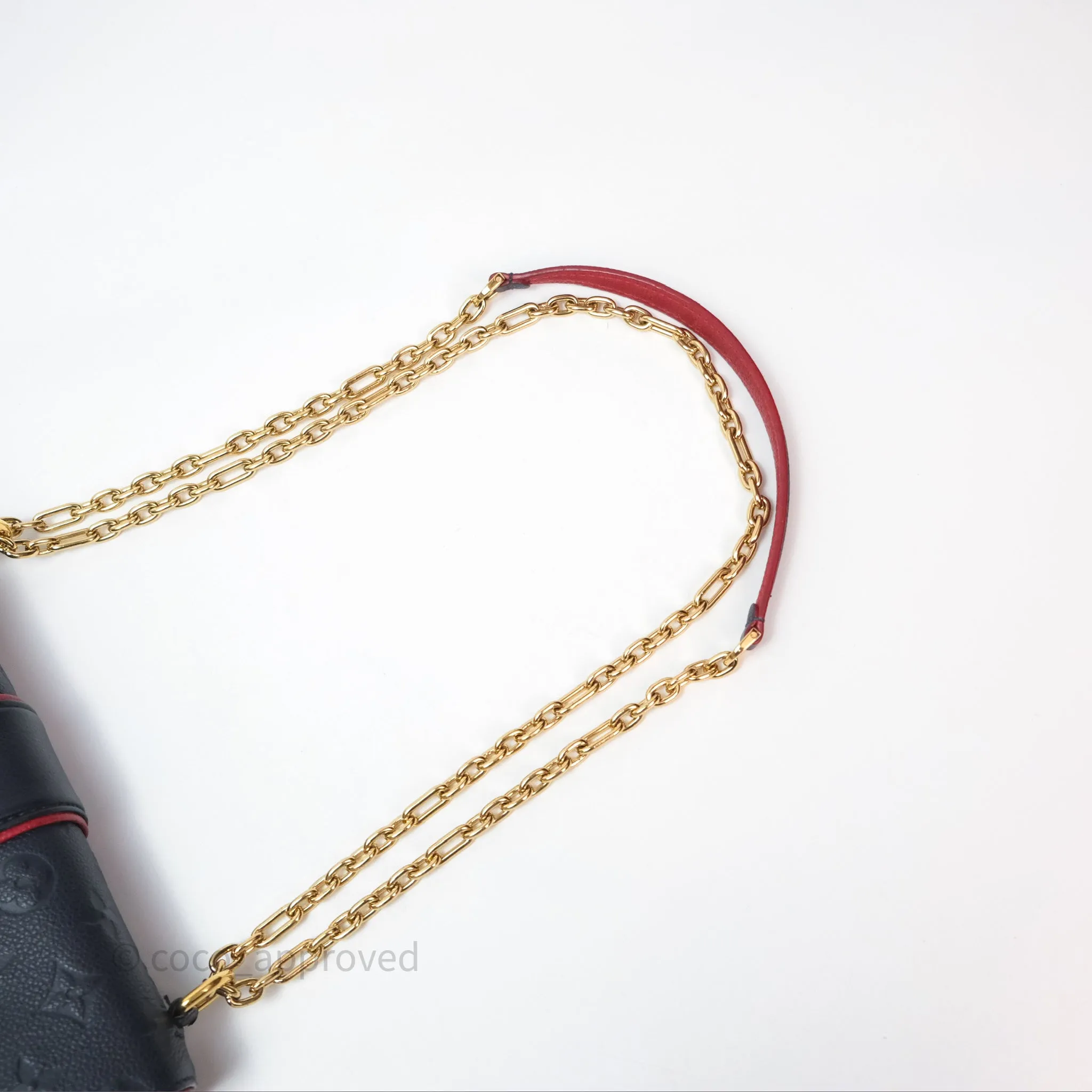 Louis Vuitton Empreinte Saint Sulpice PM Marine Rouge Gold Hardware