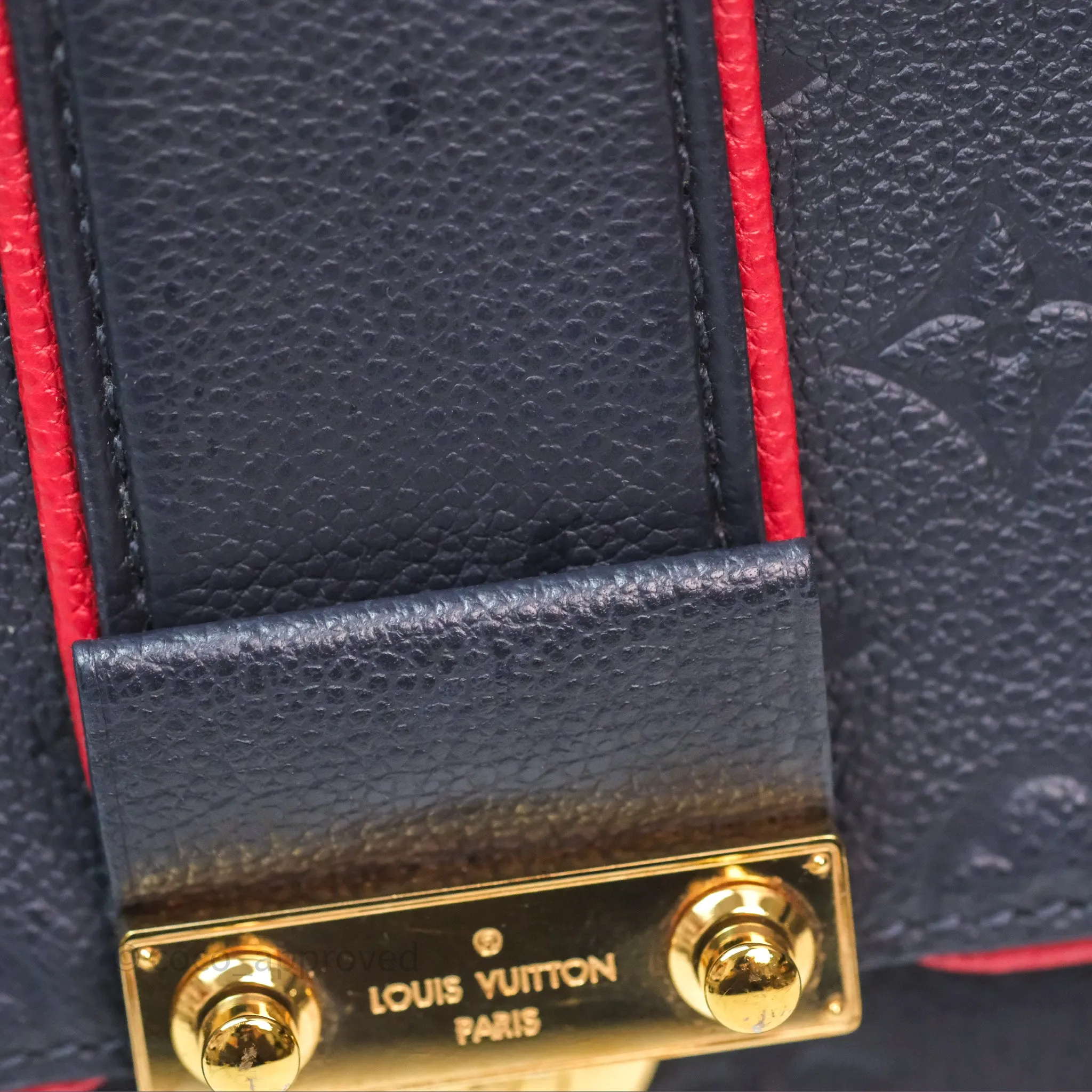 Louis Vuitton Empreinte Saint Sulpice PM Marine Rouge Gold Hardware