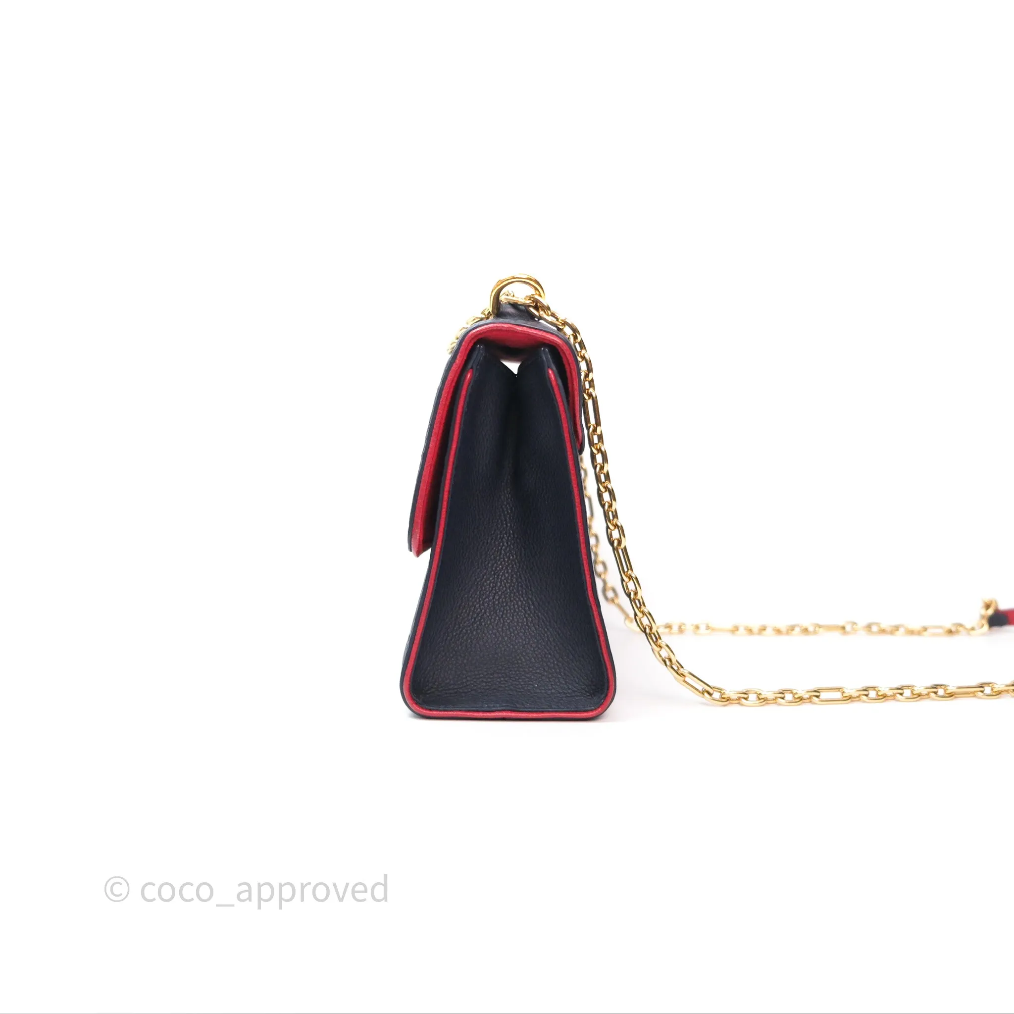 Louis Vuitton Empreinte Saint Sulpice PM Marine Rouge Gold Hardware