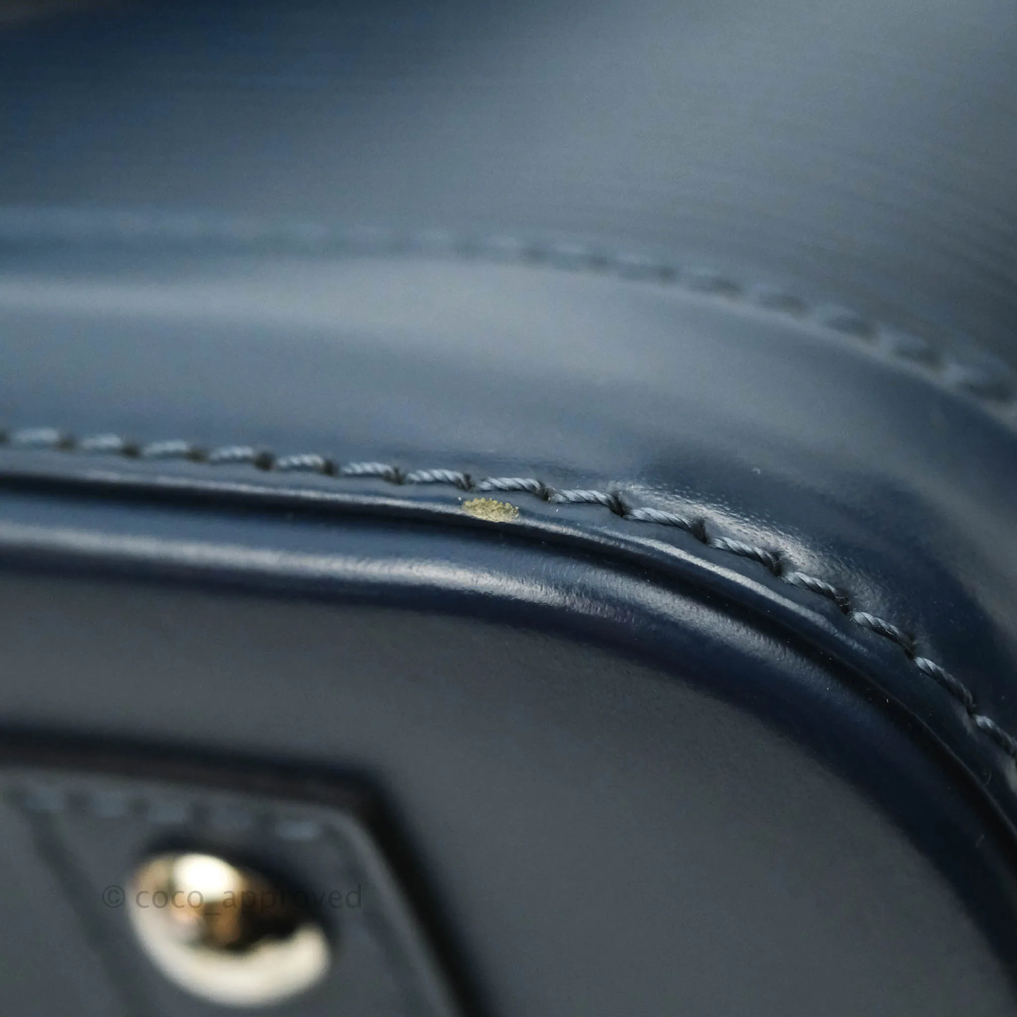 Louis Vuitton Epi Alma BB Navy Silver Hardware