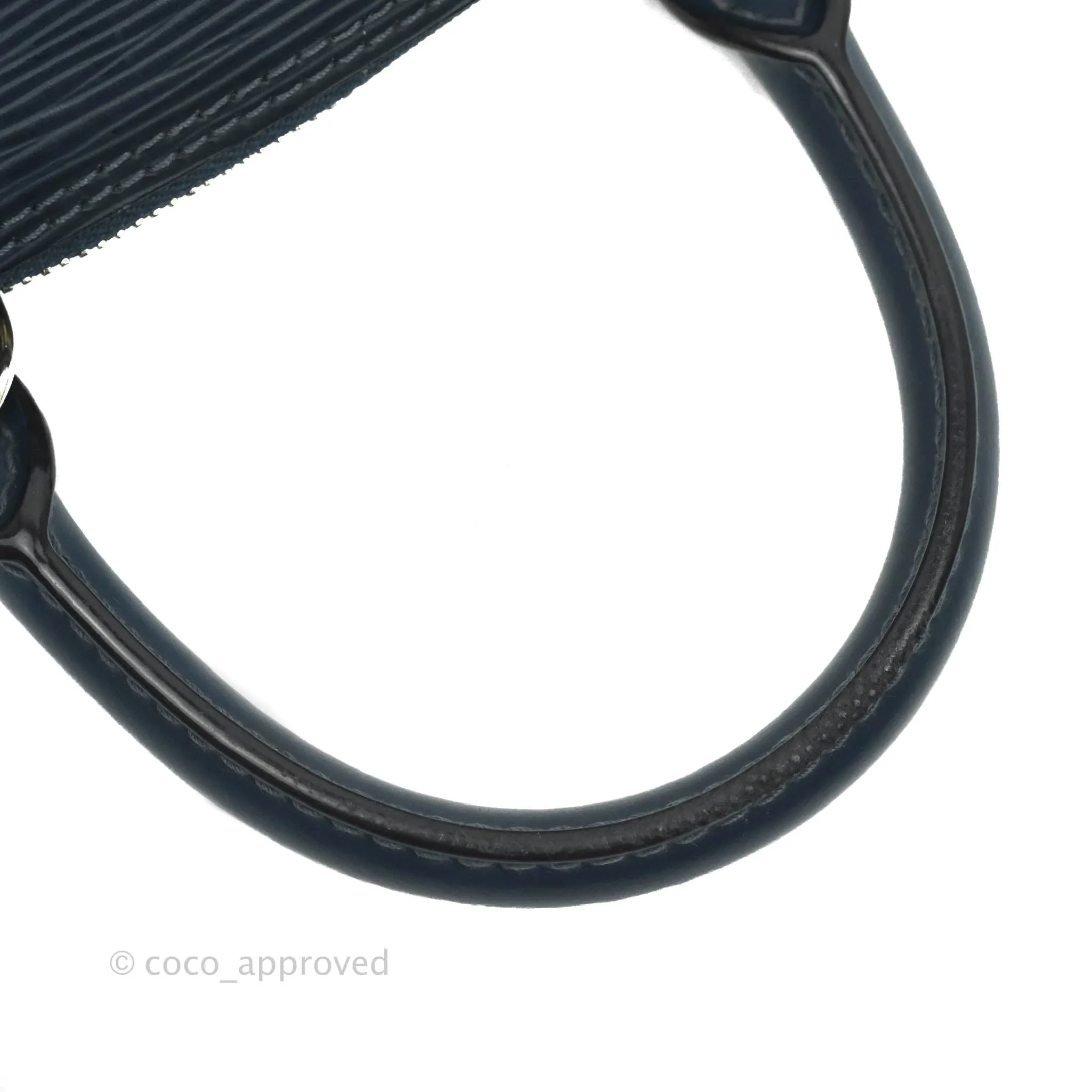 Louis Vuitton Epi Alma BB Navy Silver Hardware