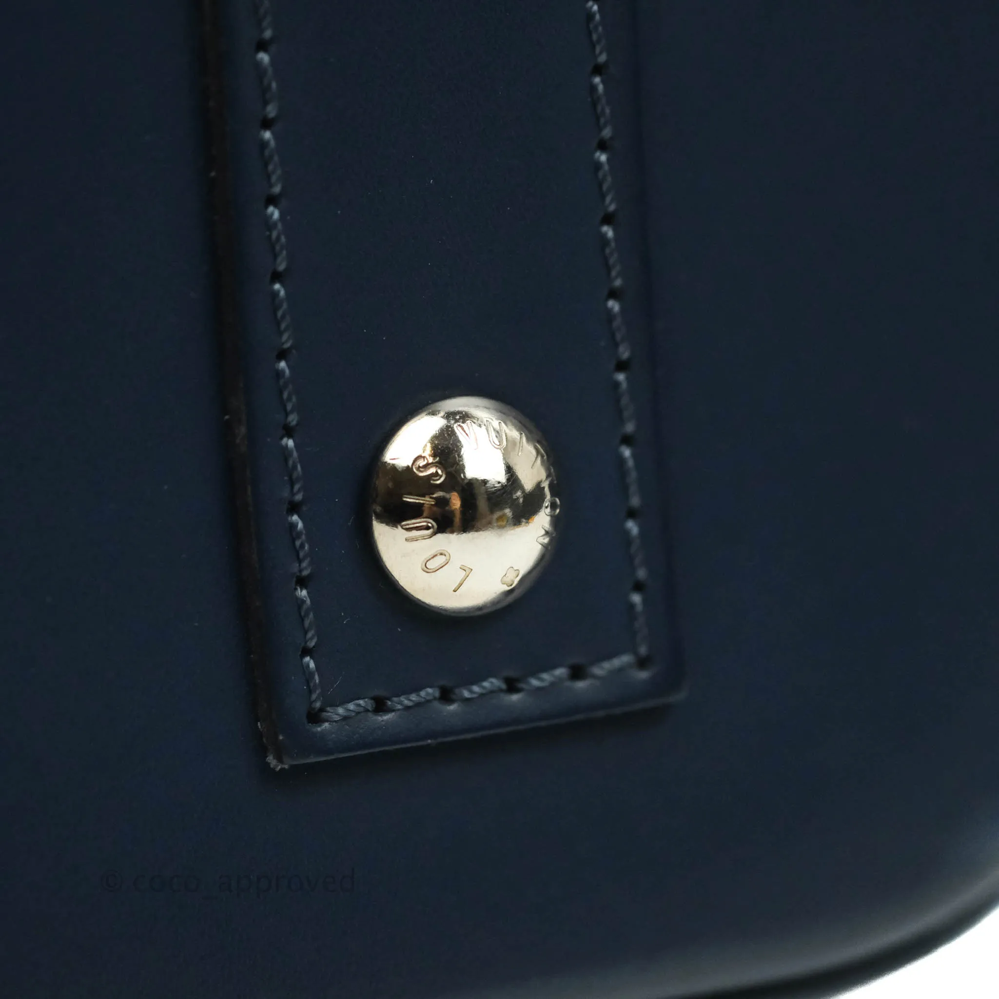 Louis Vuitton Epi Alma BB Navy Silver Hardware