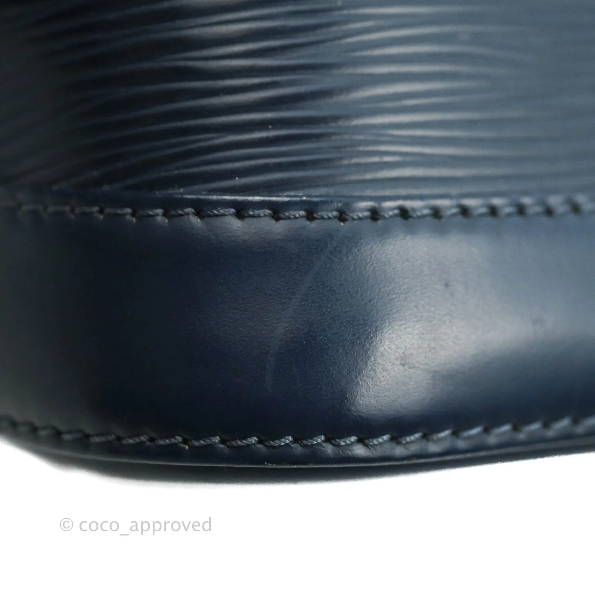 Louis Vuitton Epi Alma BB Navy Silver Hardware