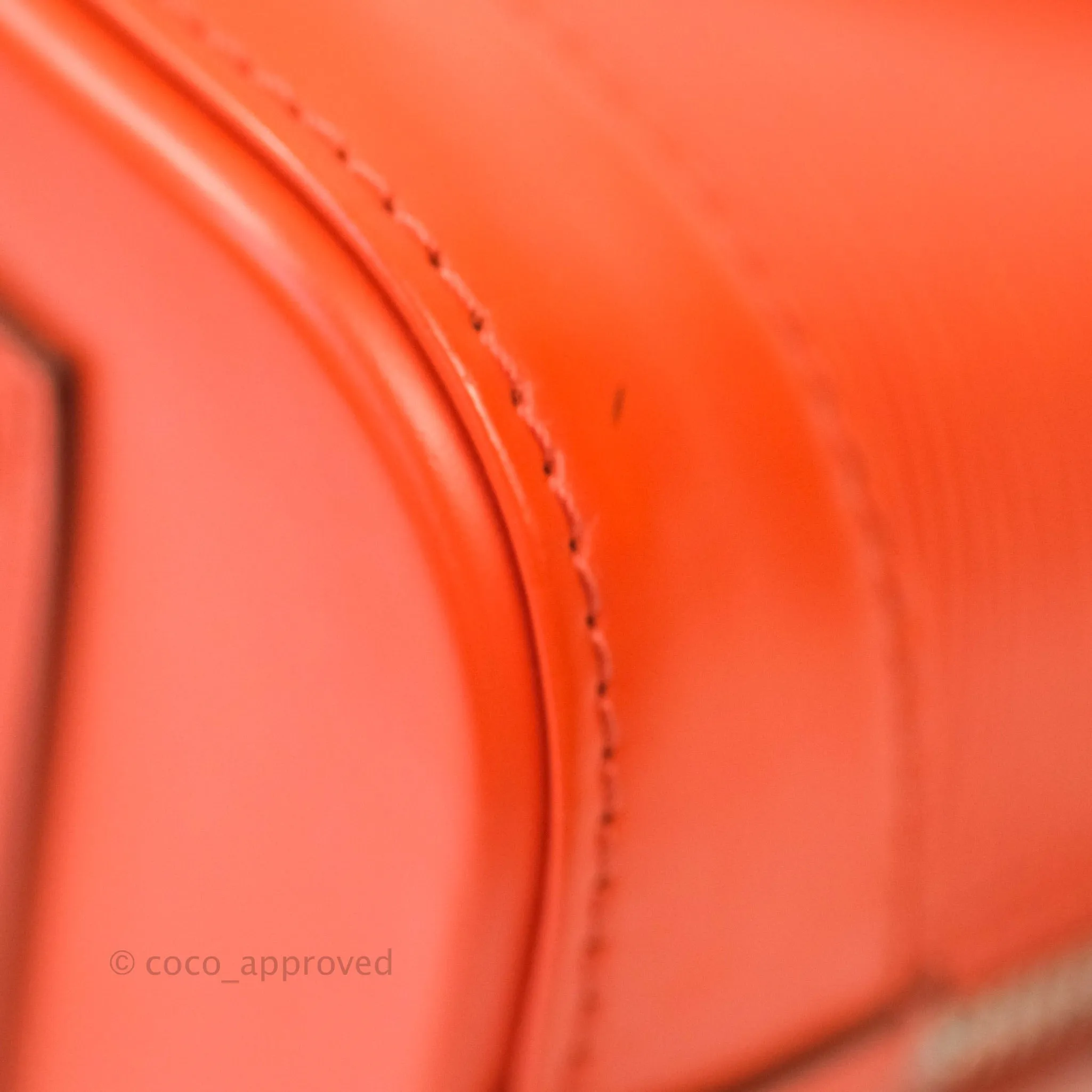 Louis Vuitton Epi Alma BB Orange Silver Hardware