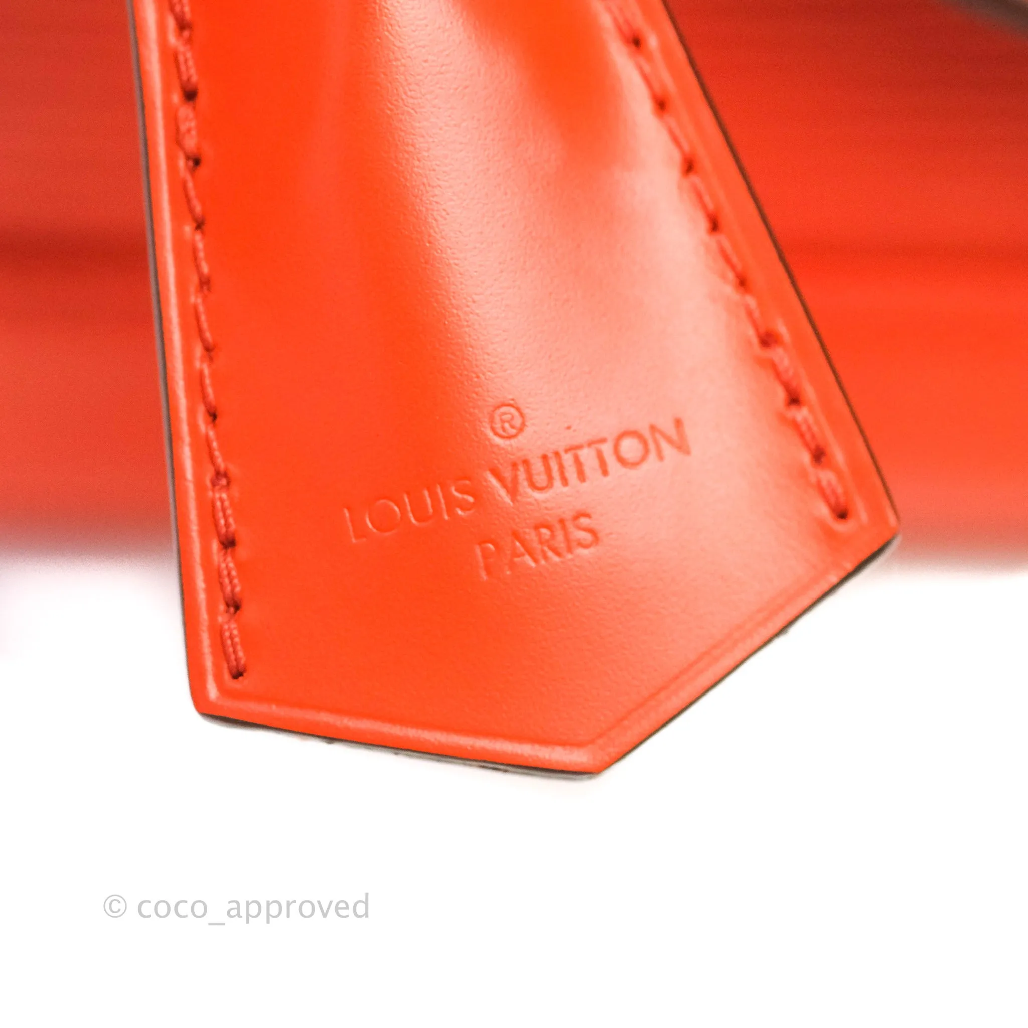 Louis Vuitton Epi Alma BB Orange Silver Hardware