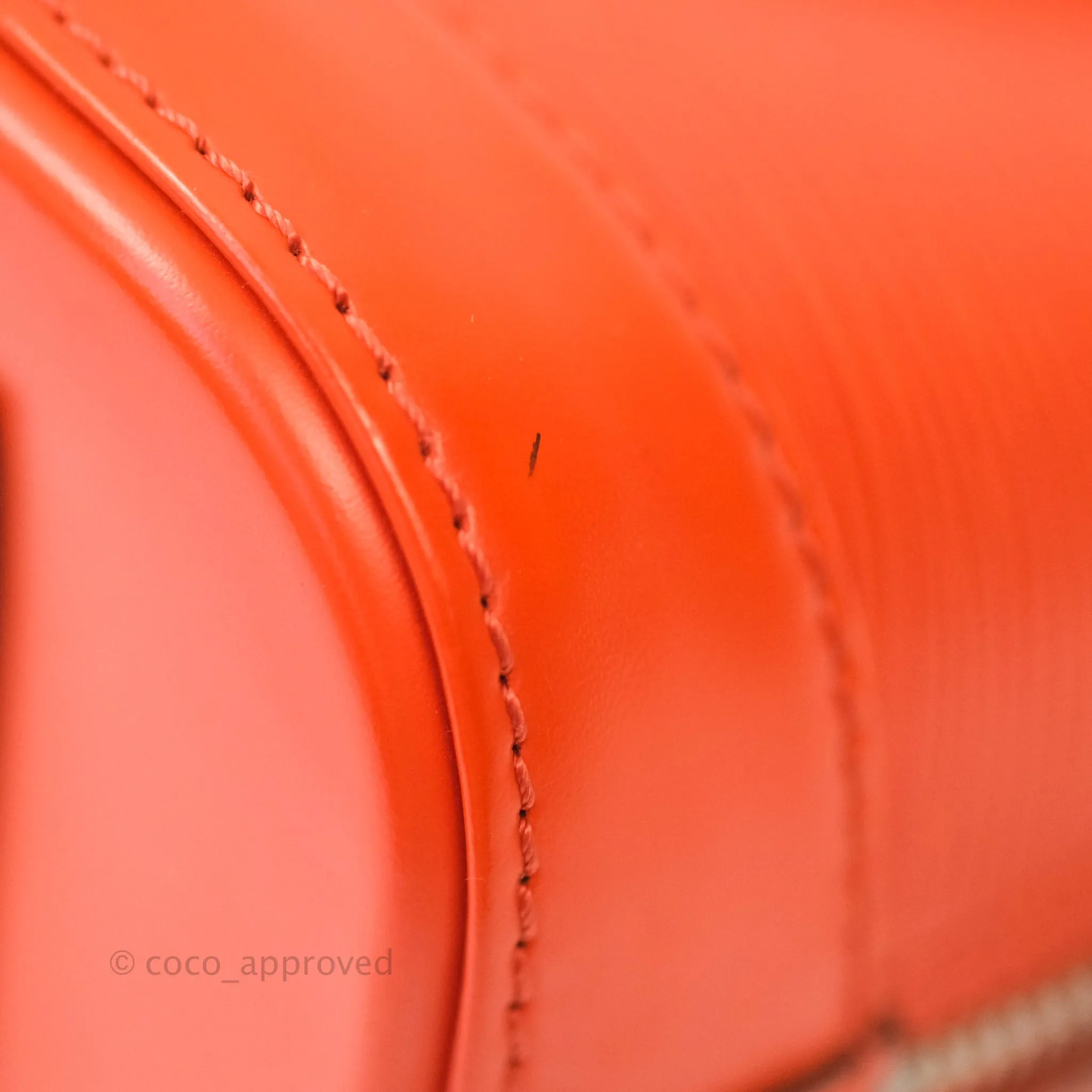 Louis Vuitton Epi Alma BB Orange Silver Hardware