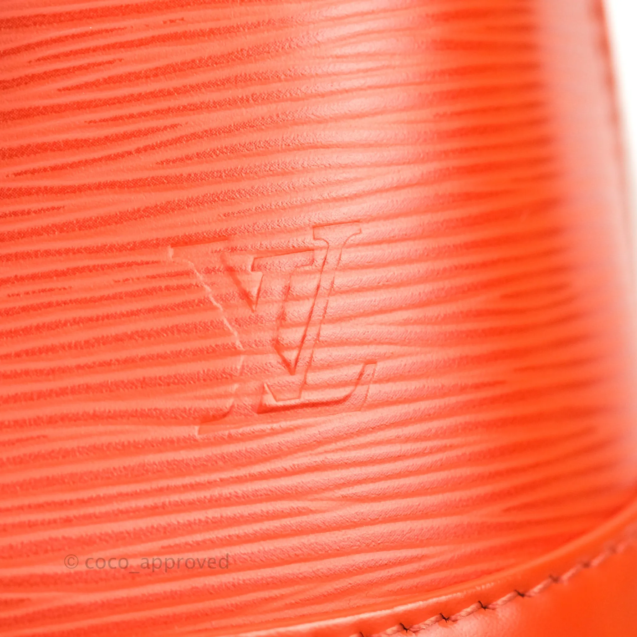 Louis Vuitton Epi Alma BB Orange Silver Hardware