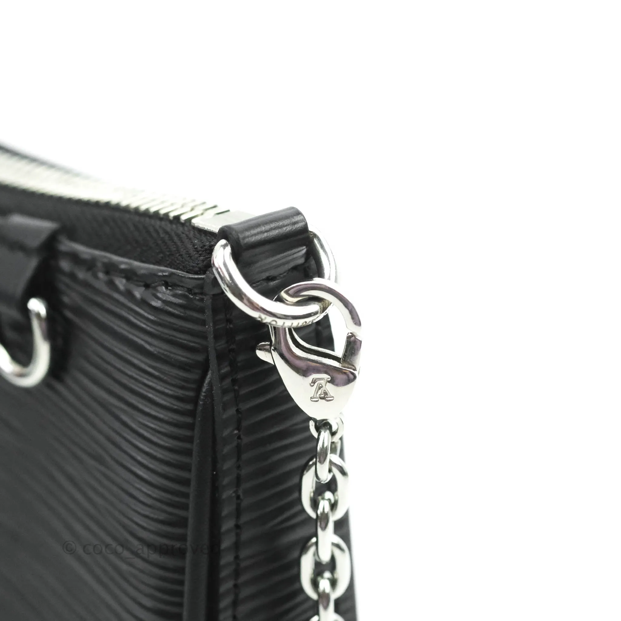 Louis Vuitton Epi Easy Pouch On Strap Black