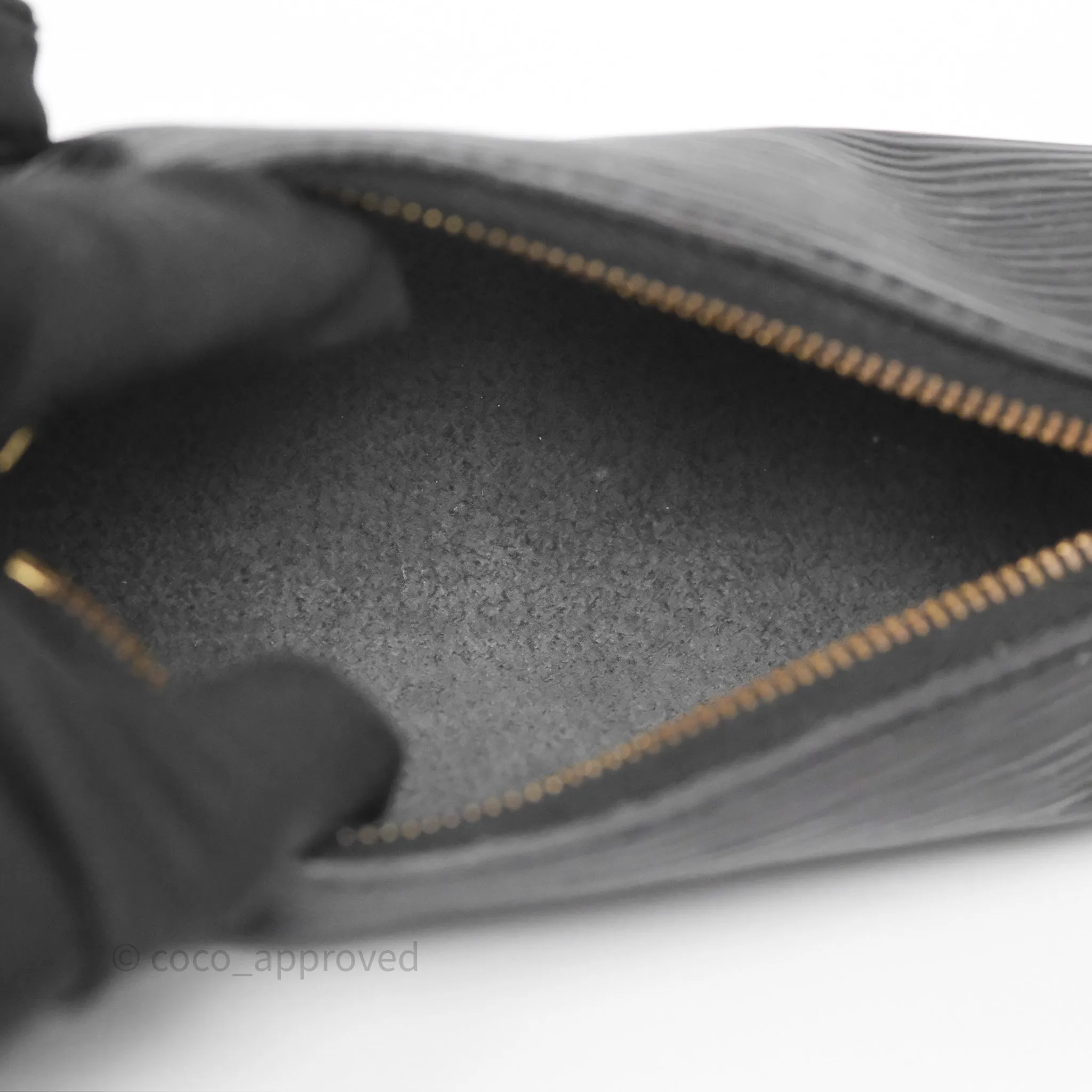 Louis Vuitton Epi Soufflot Bag Black Gold Hardware