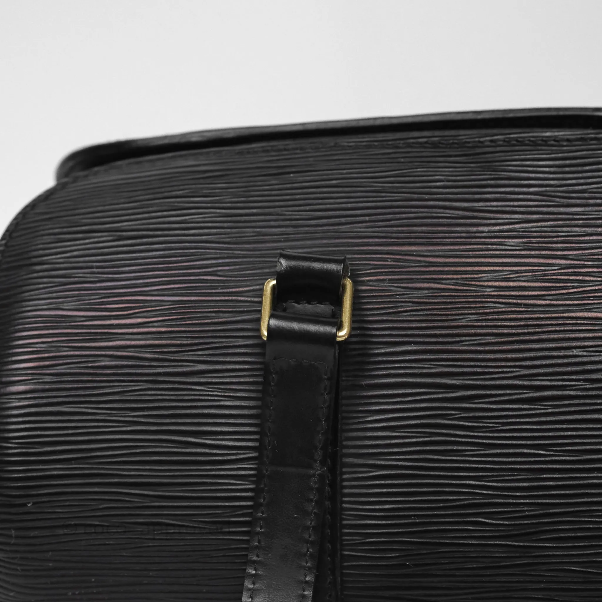 Louis Vuitton Epi Soufflot Bag Black Gold Hardware