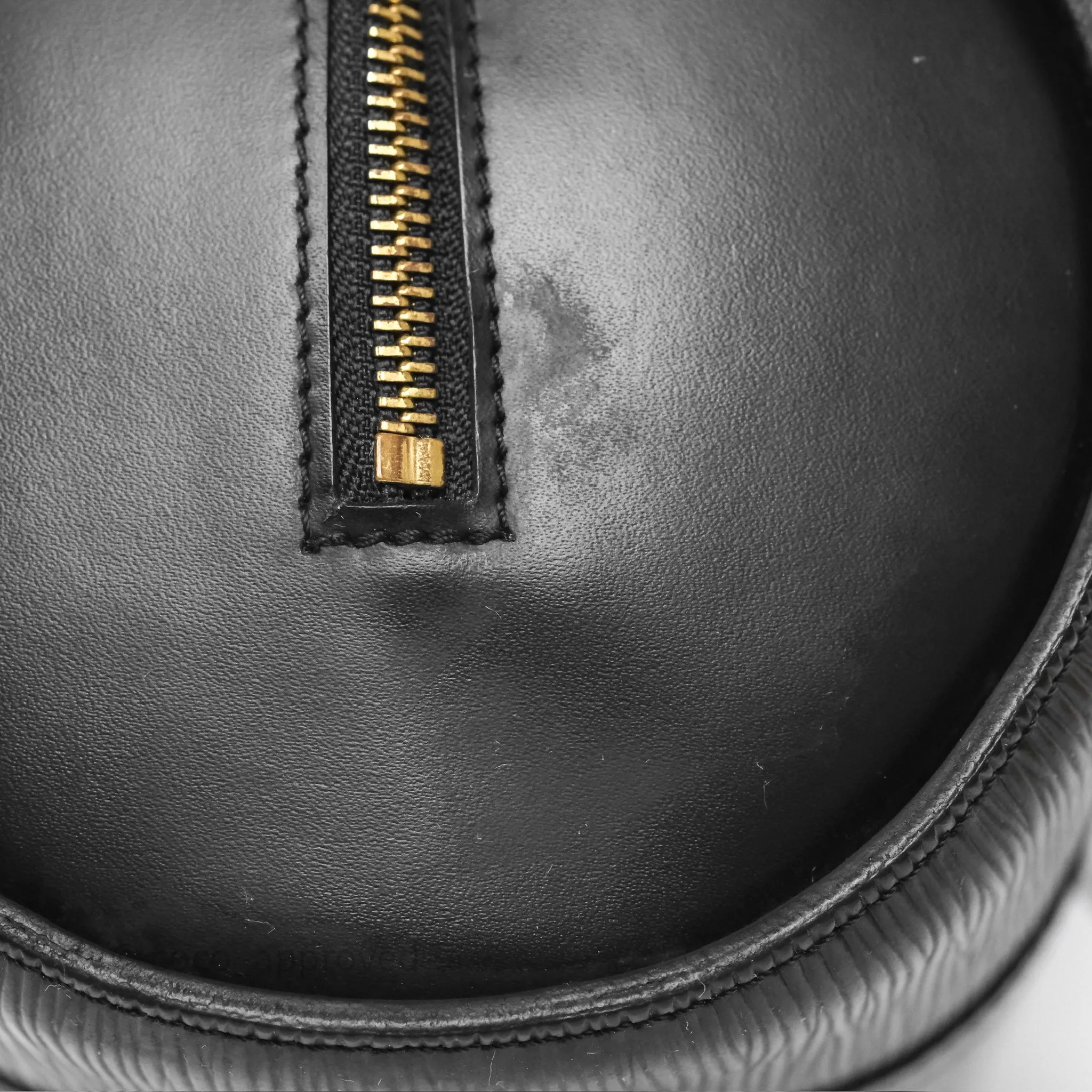 Louis Vuitton Epi Soufflot Bag Black Gold Hardware