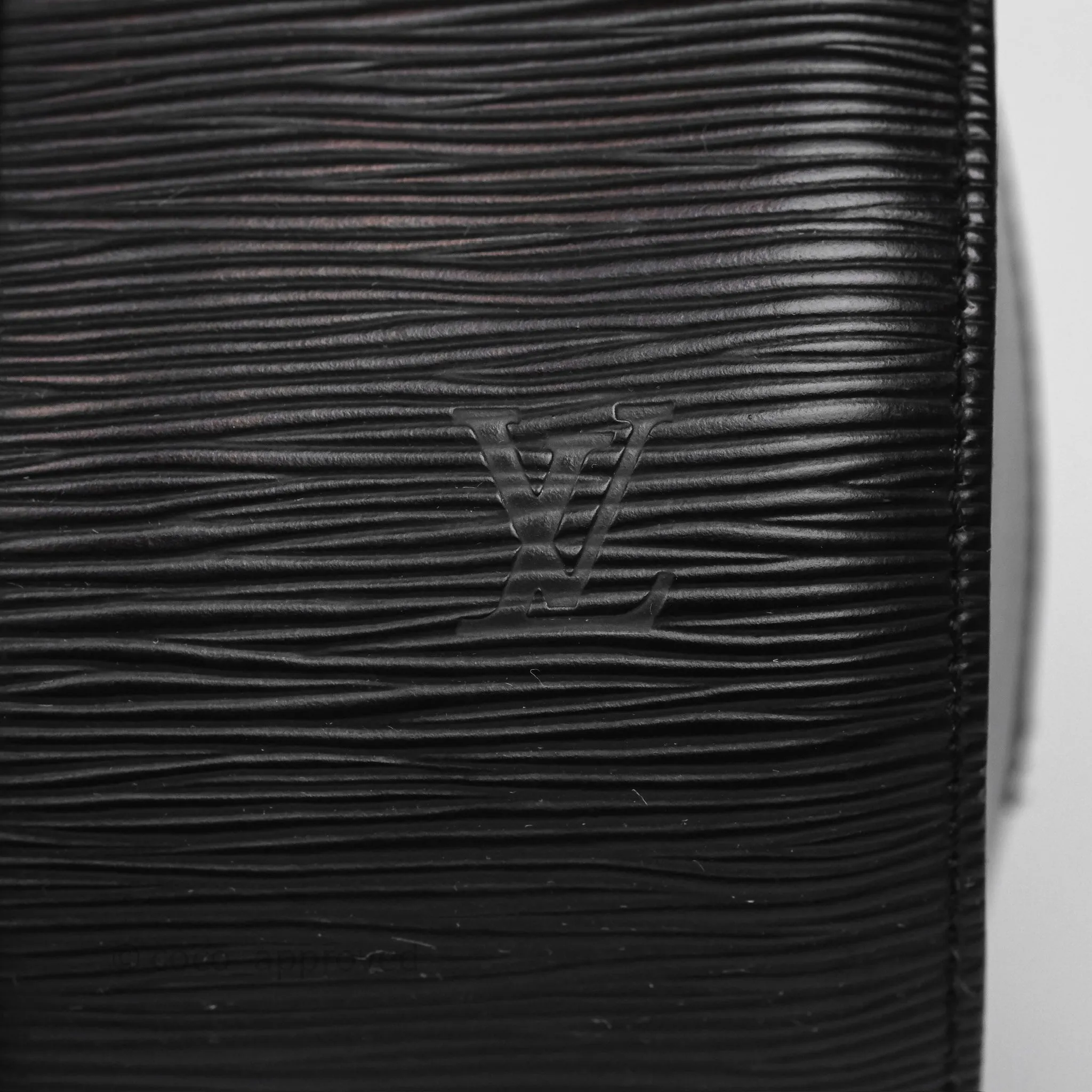 Louis Vuitton Epi Soufflot Bag Black Gold Hardware