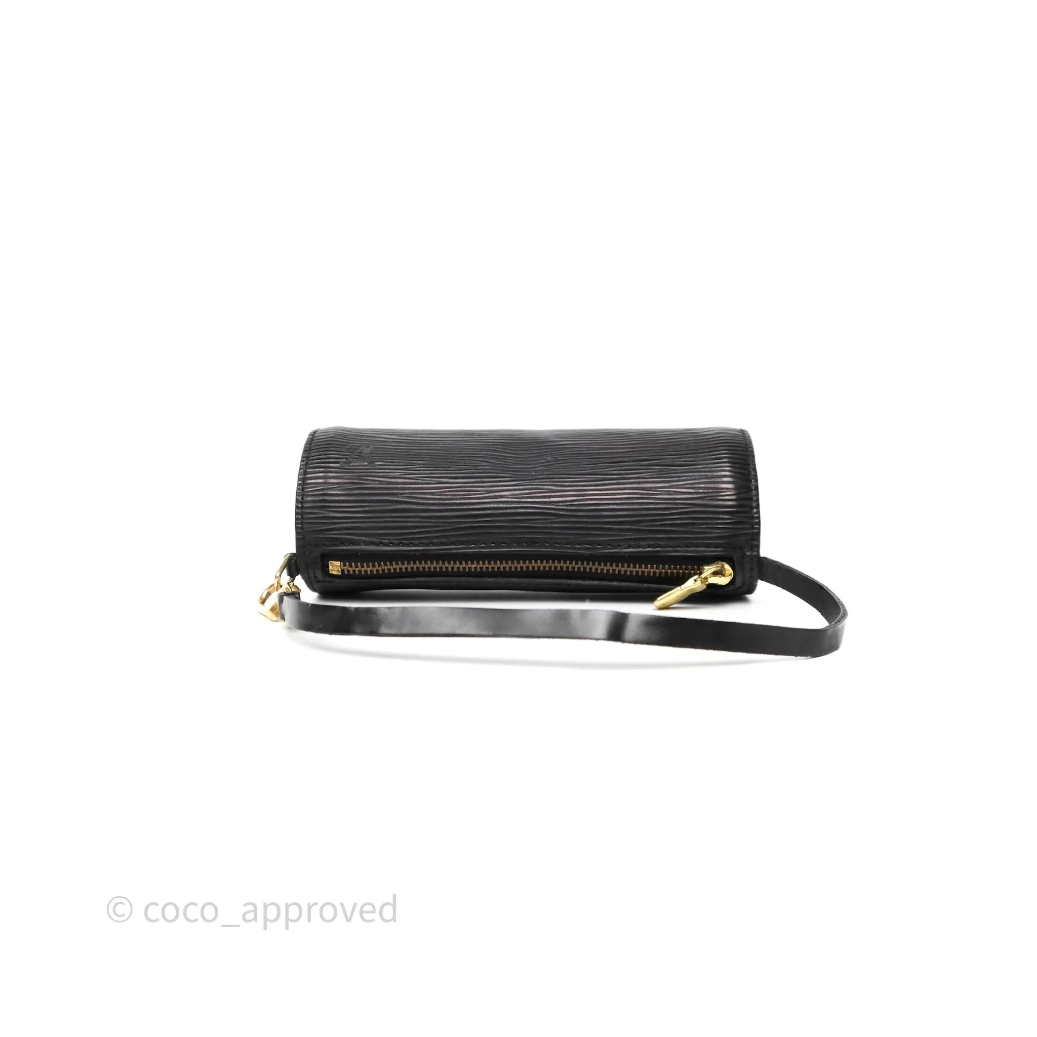 Louis Vuitton Epi Soufflot Bag Black Gold Hardware
