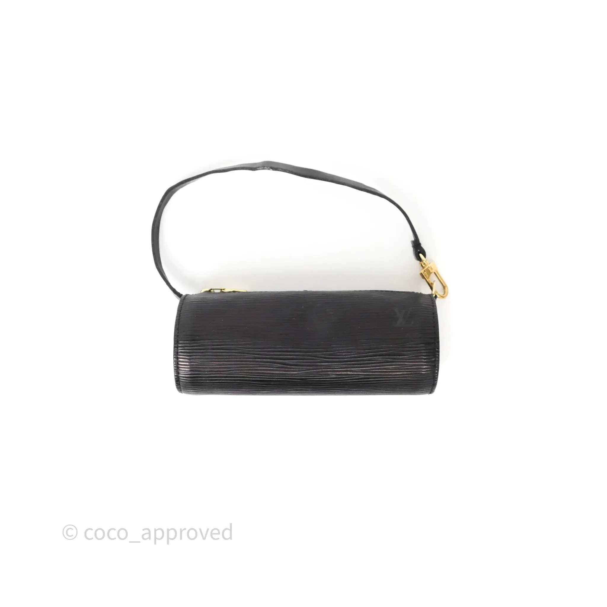 Louis Vuitton Epi Soufflot Bag Black Gold Hardware