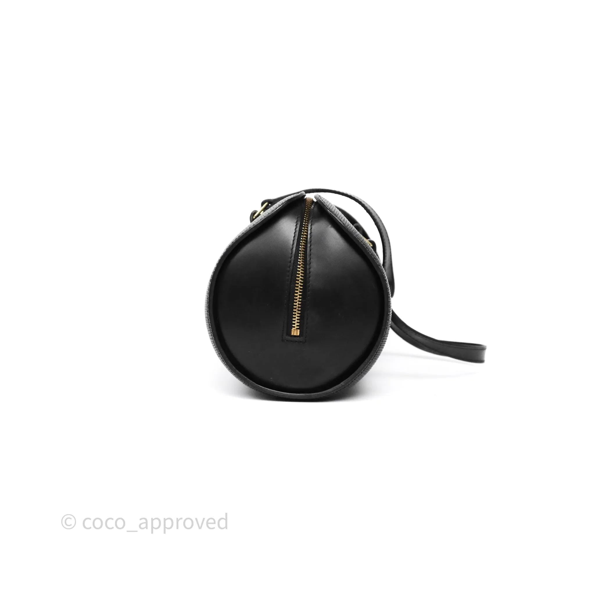 Louis Vuitton Epi Soufflot Bag Black Gold Hardware