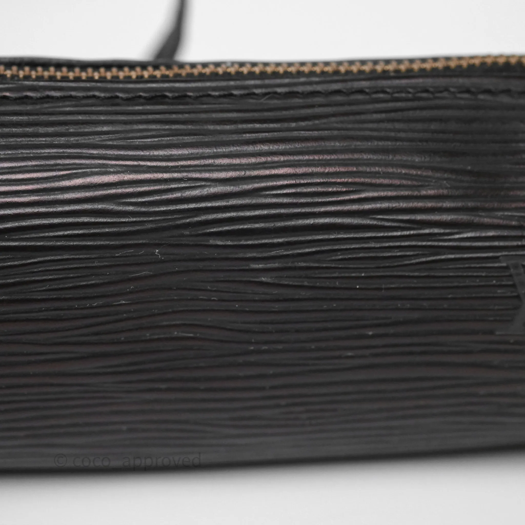 Louis Vuitton Epi Soufflot Bag Black Gold Hardware