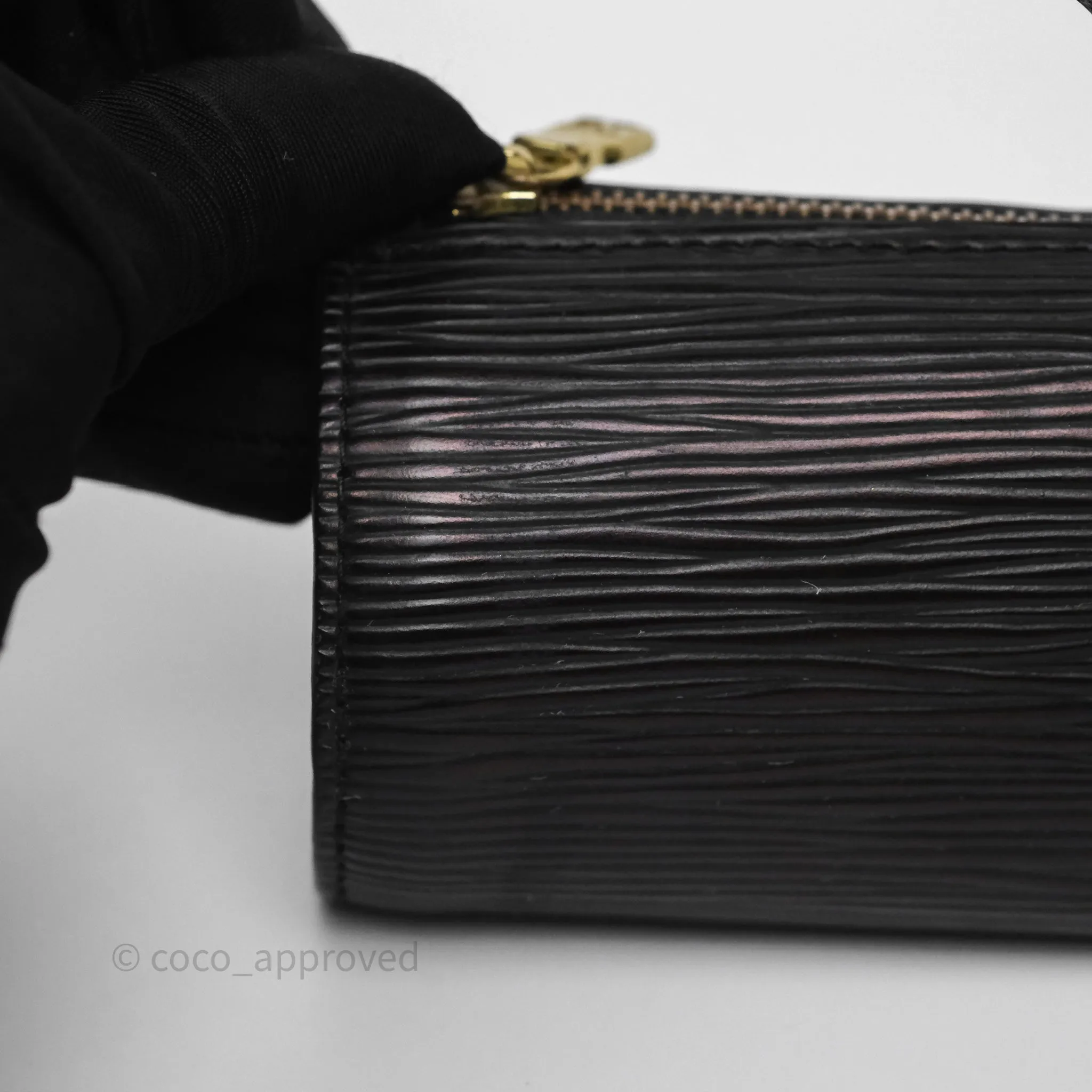 Louis Vuitton Epi Soufflot Bag Black Gold Hardware