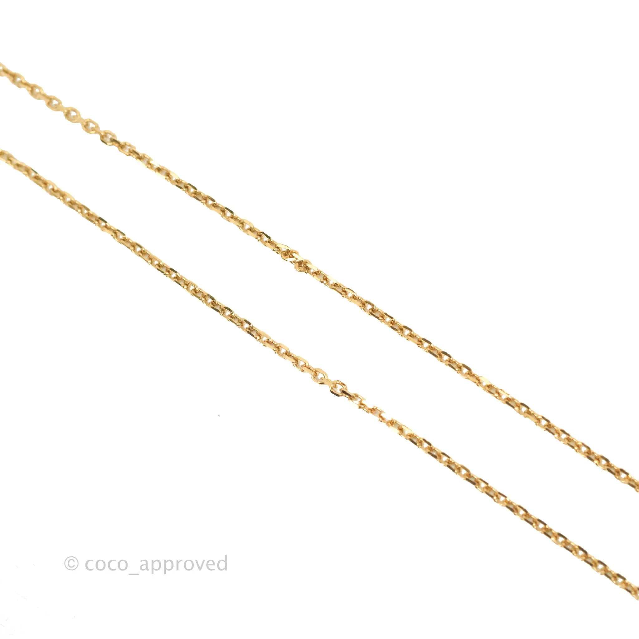 Louis Vuitton Essential V Necklace Gold Hardware