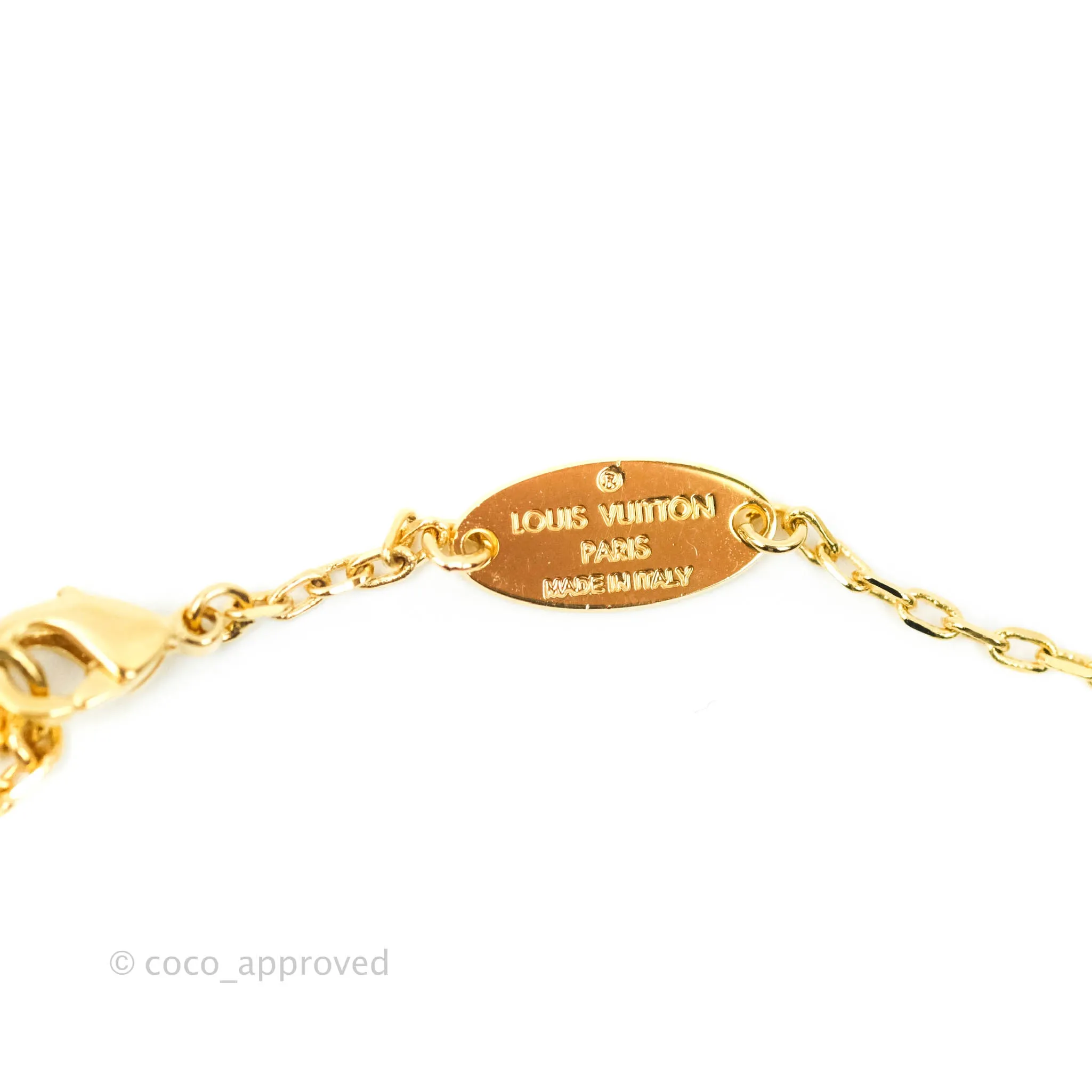Louis Vuitton Fall In Love Heart Necklace Gold Tone