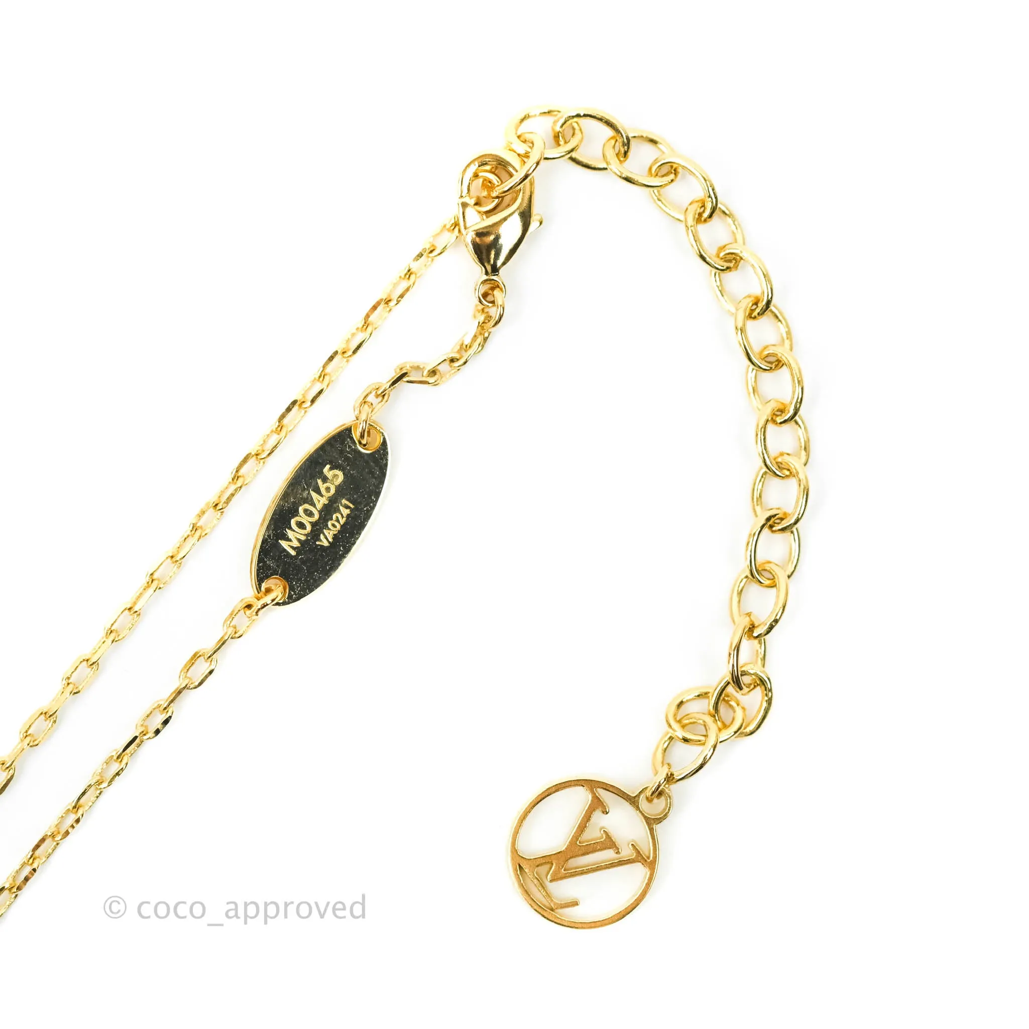 Louis Vuitton Fall In Love Heart Necklace Gold Tone