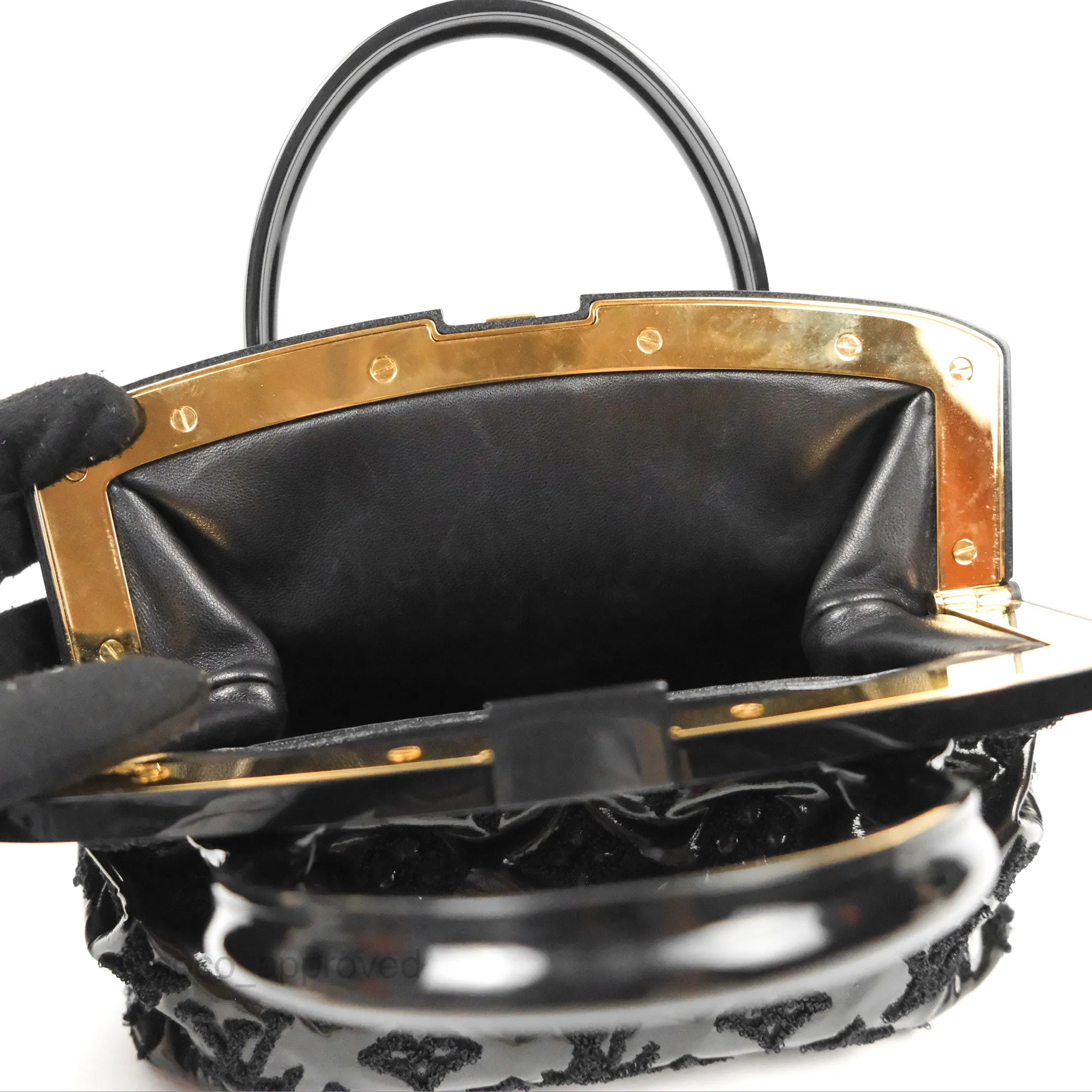 Louis Vuitton Fascination Lockit BB Frame Patent Black
