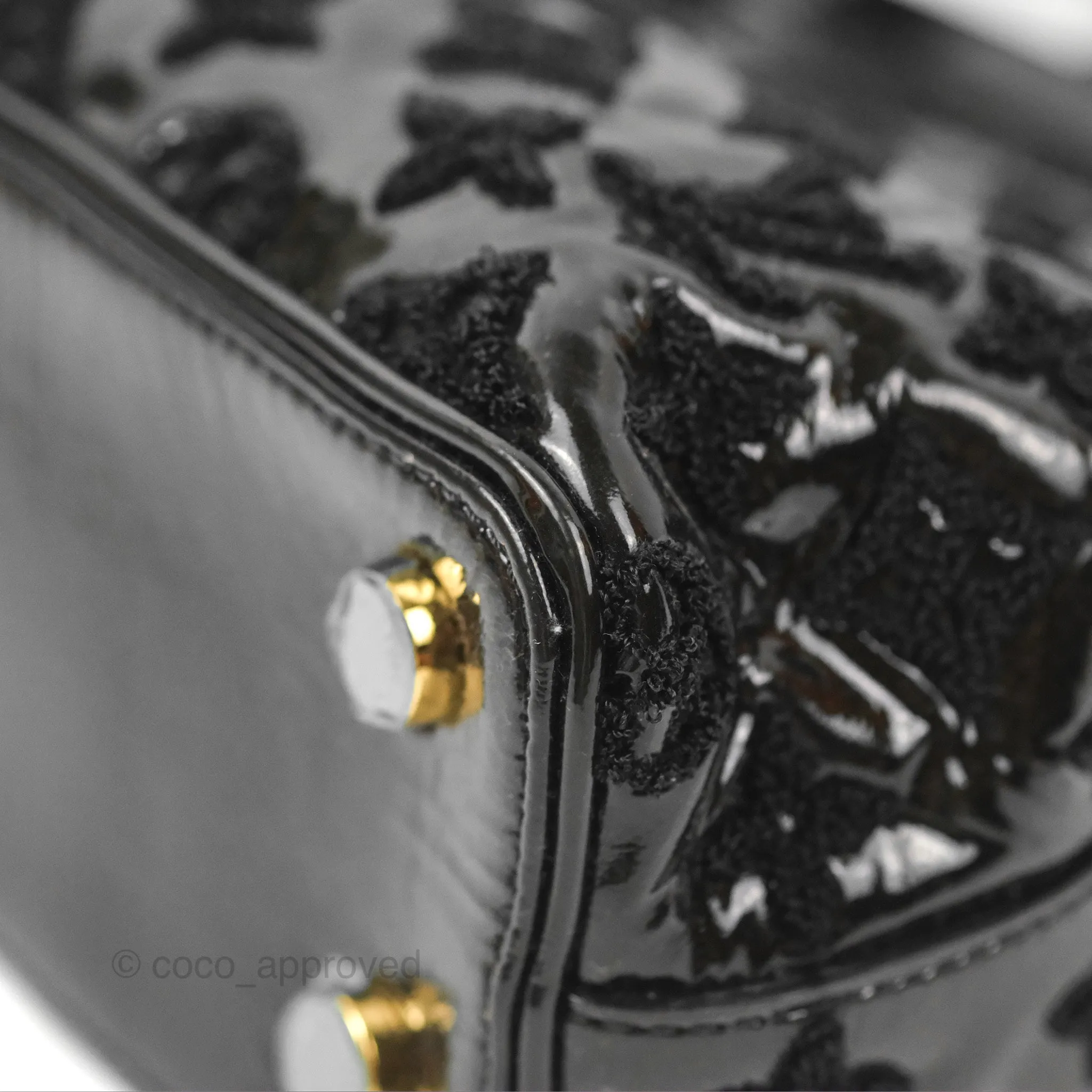 Louis Vuitton Fascination Lockit BB Frame Patent Black