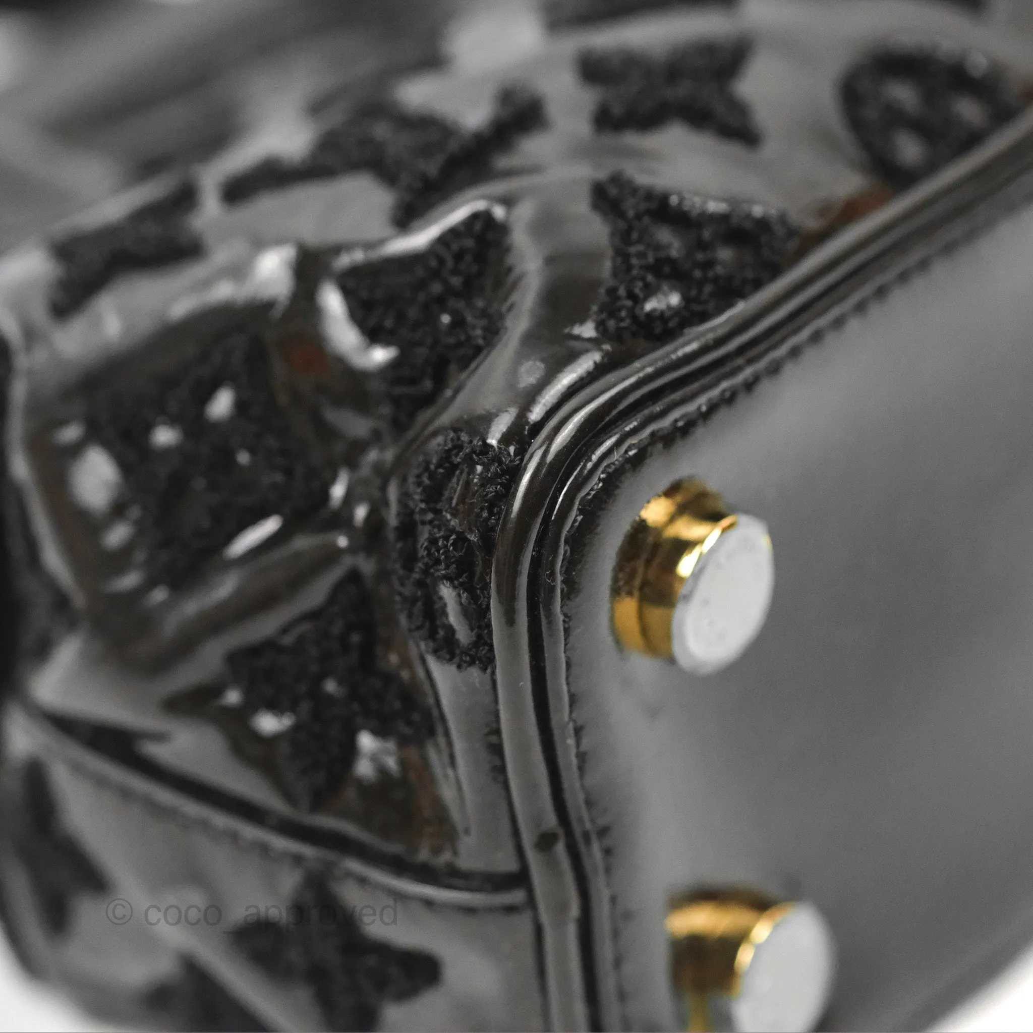 Louis Vuitton Fascination Lockit BB Frame Patent Black