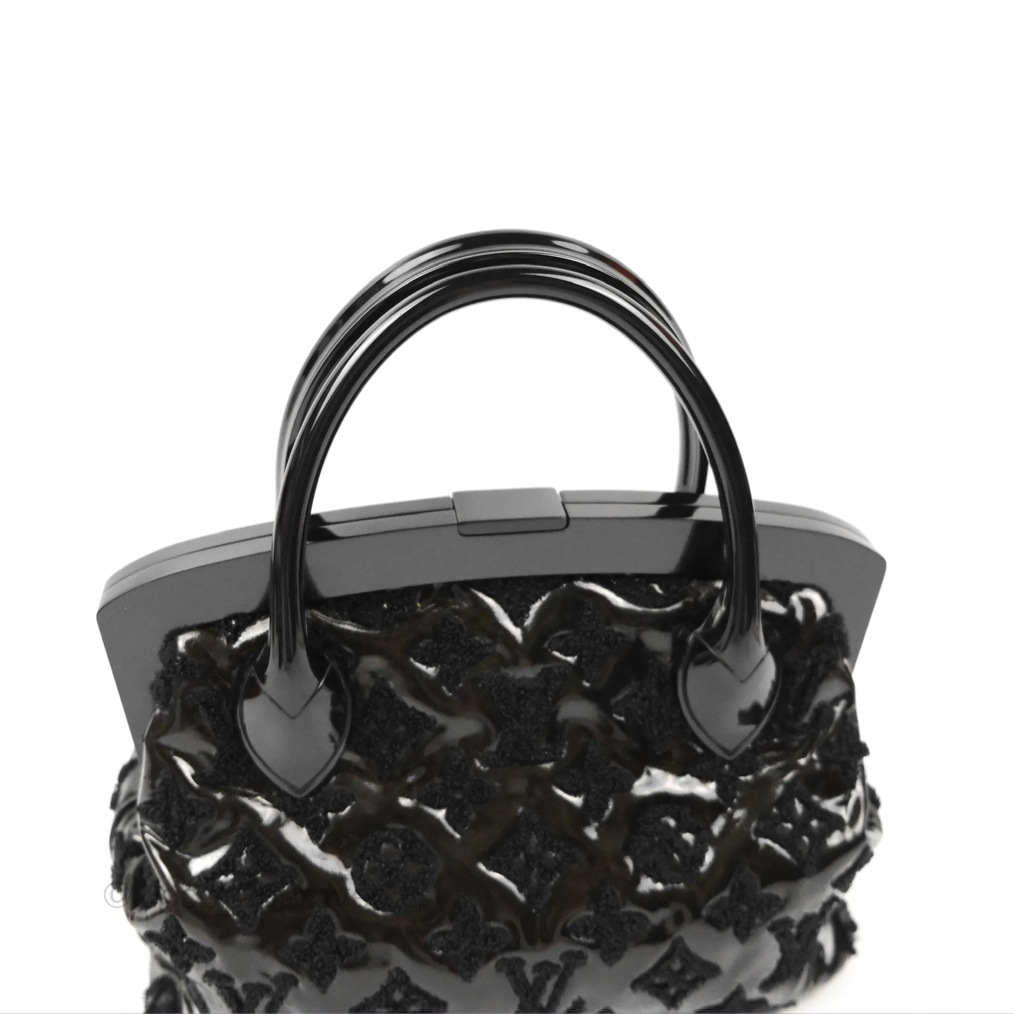 Louis Vuitton Fascination Lockit BB Frame Patent Black