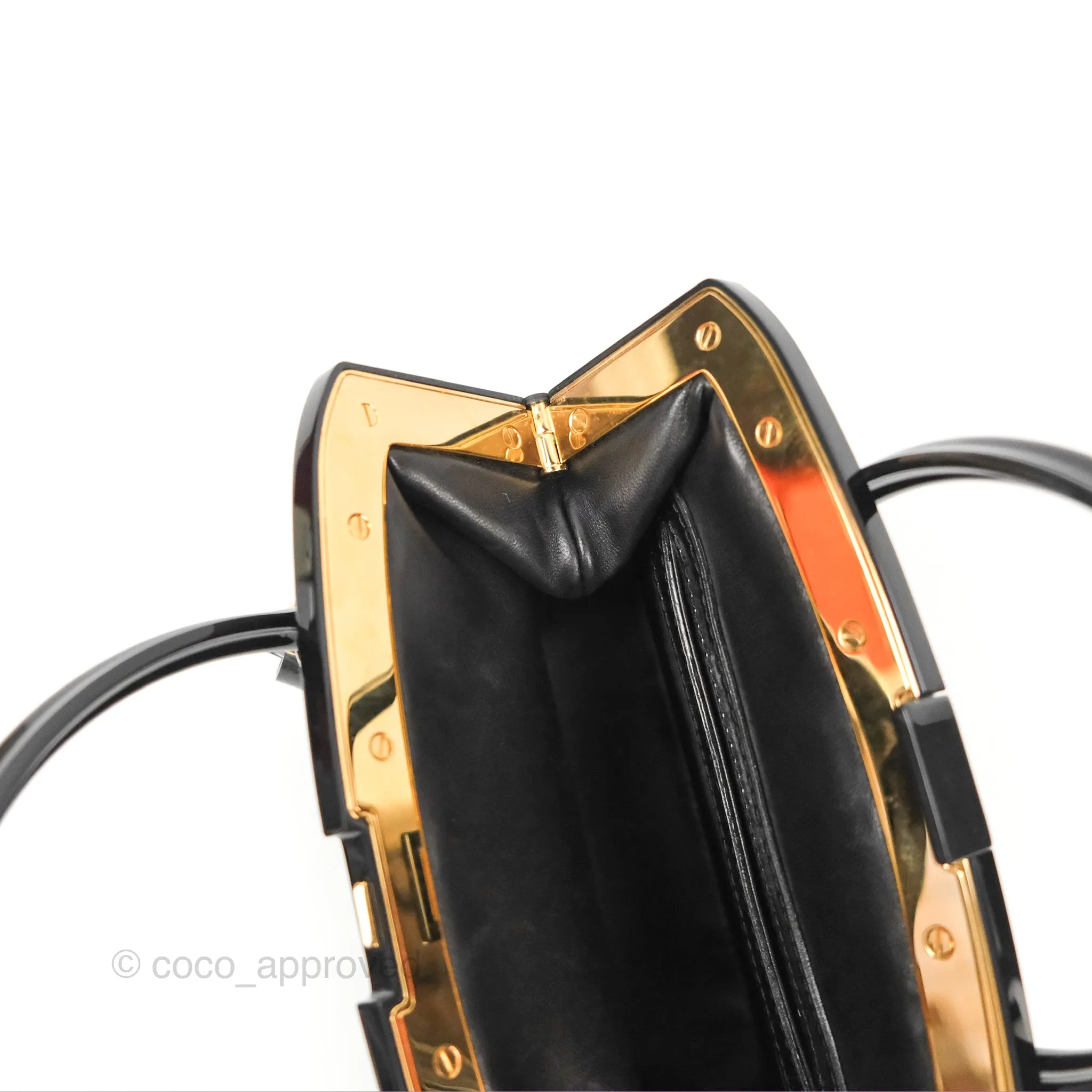 Louis Vuitton Fascination Lockit BB Frame Patent Black