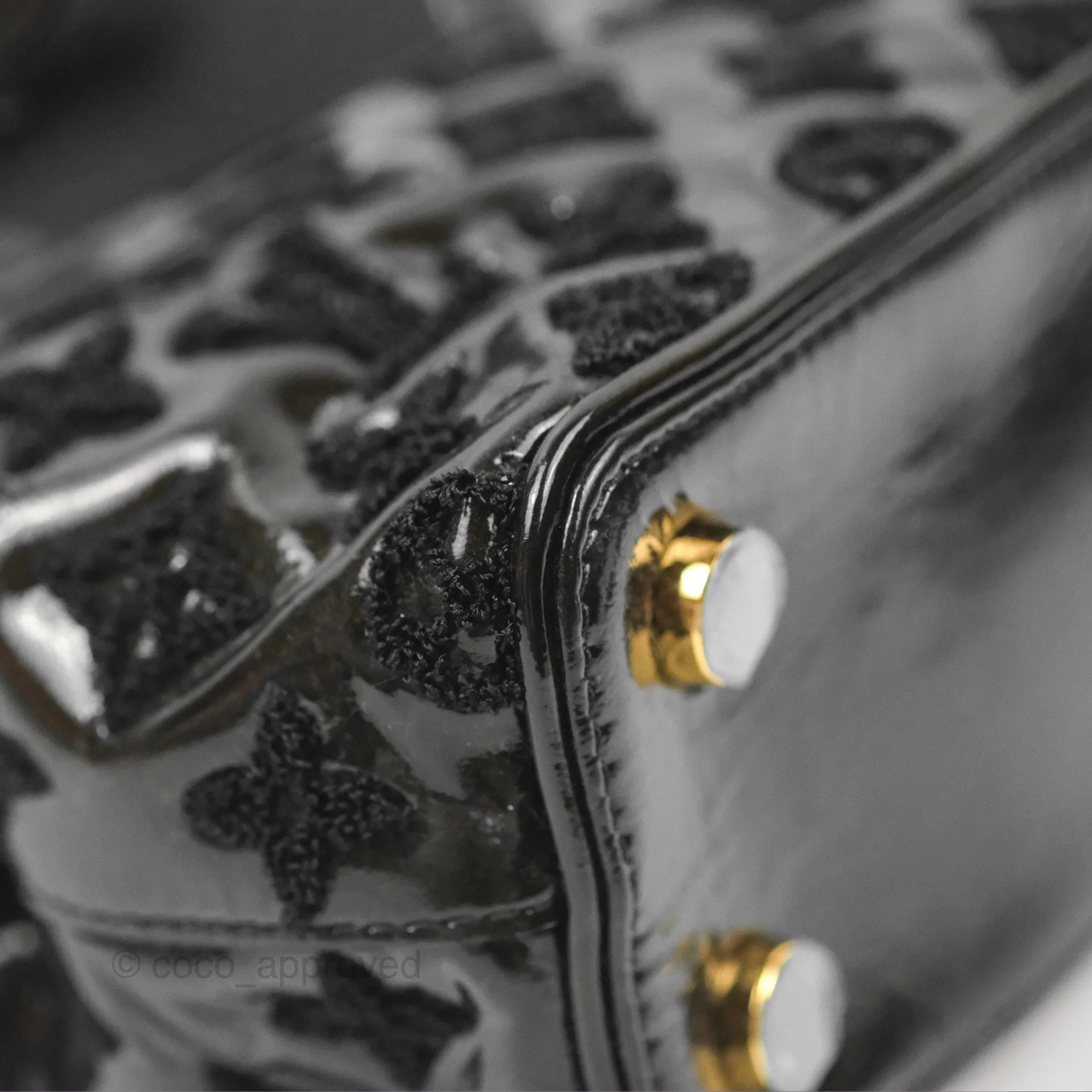 Louis Vuitton Fascination Lockit BB Frame Patent Black