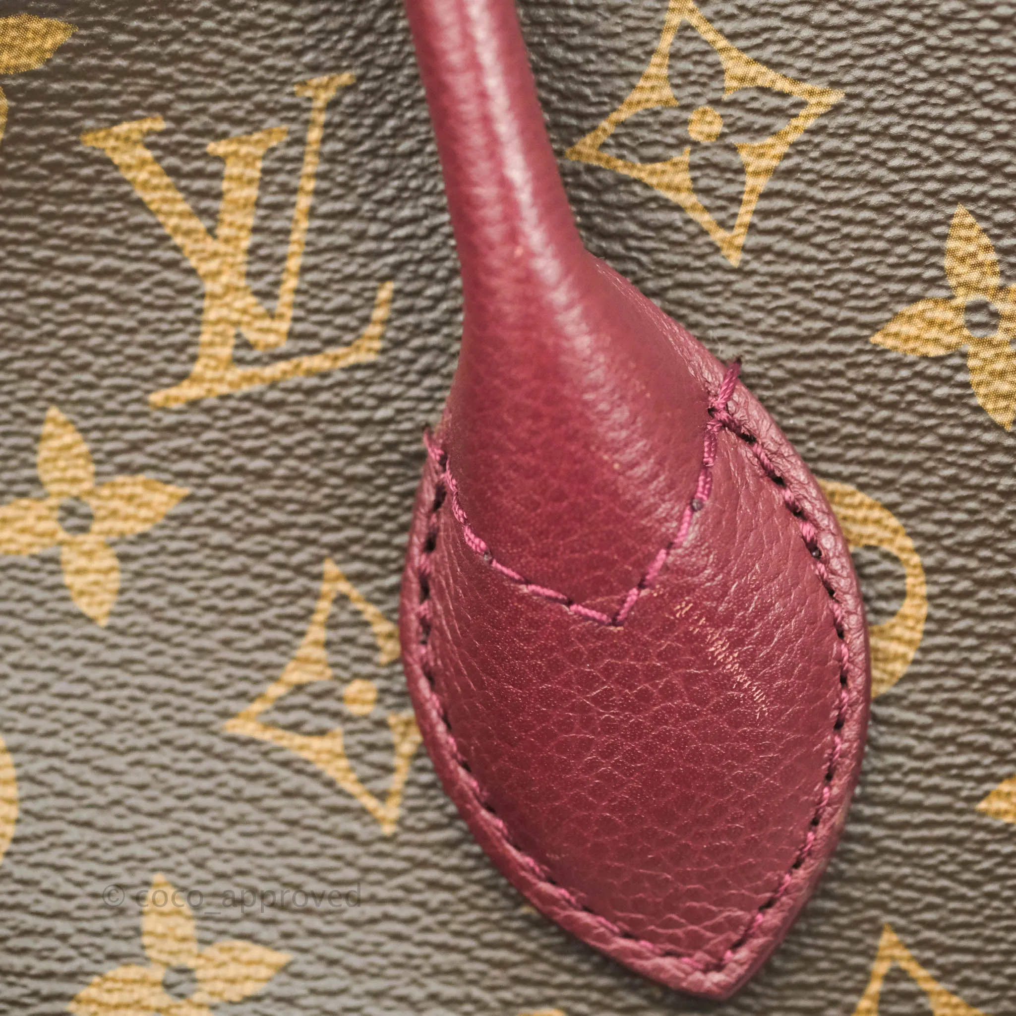 Louis Vuitton Flandrin Monogram Navy Burgundy Tote Bag