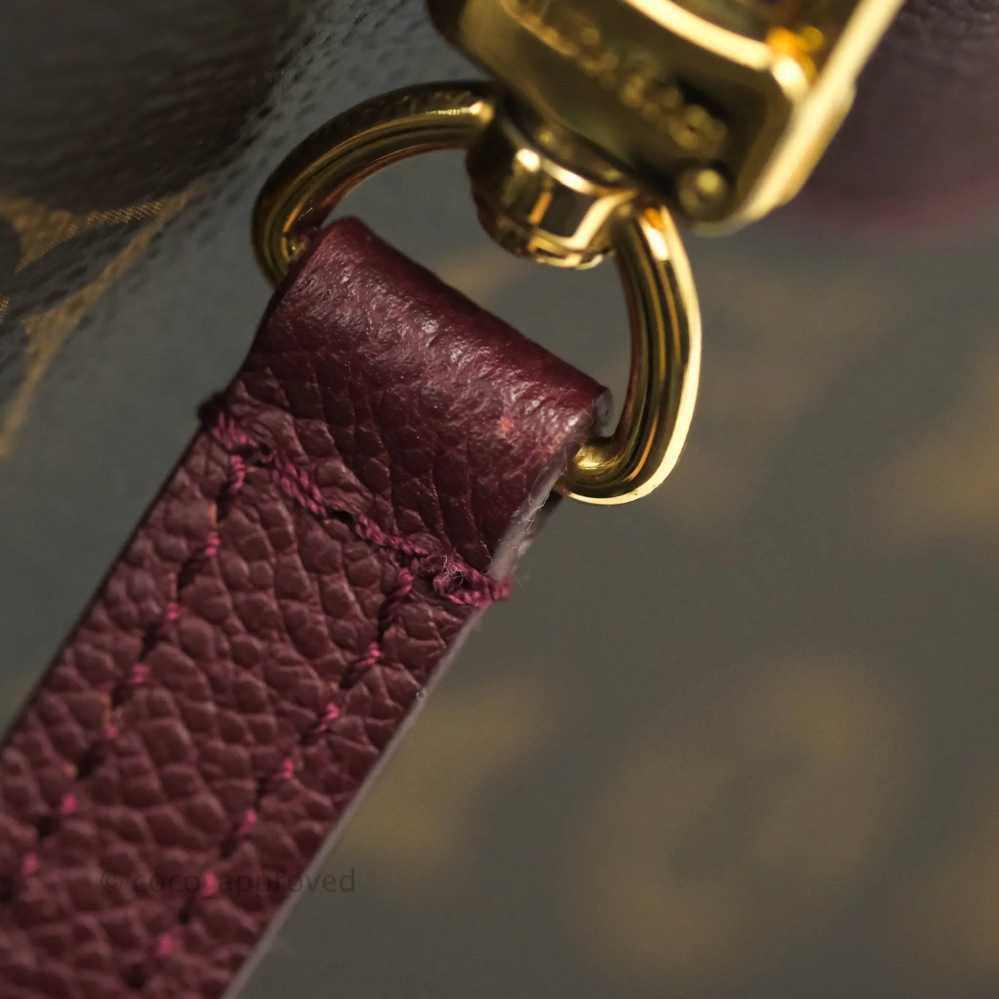 Louis Vuitton Flandrin Monogram Navy Burgundy Tote Bag