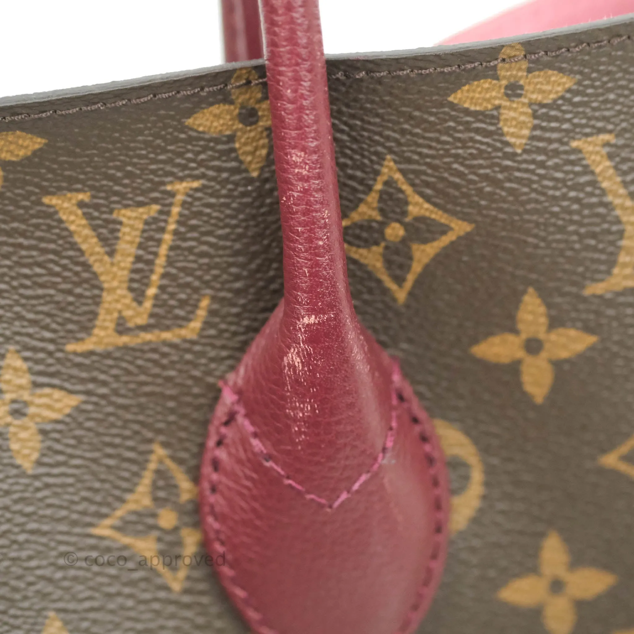 Louis Vuitton Flandrin Monogram Navy Burgundy Tote Bag