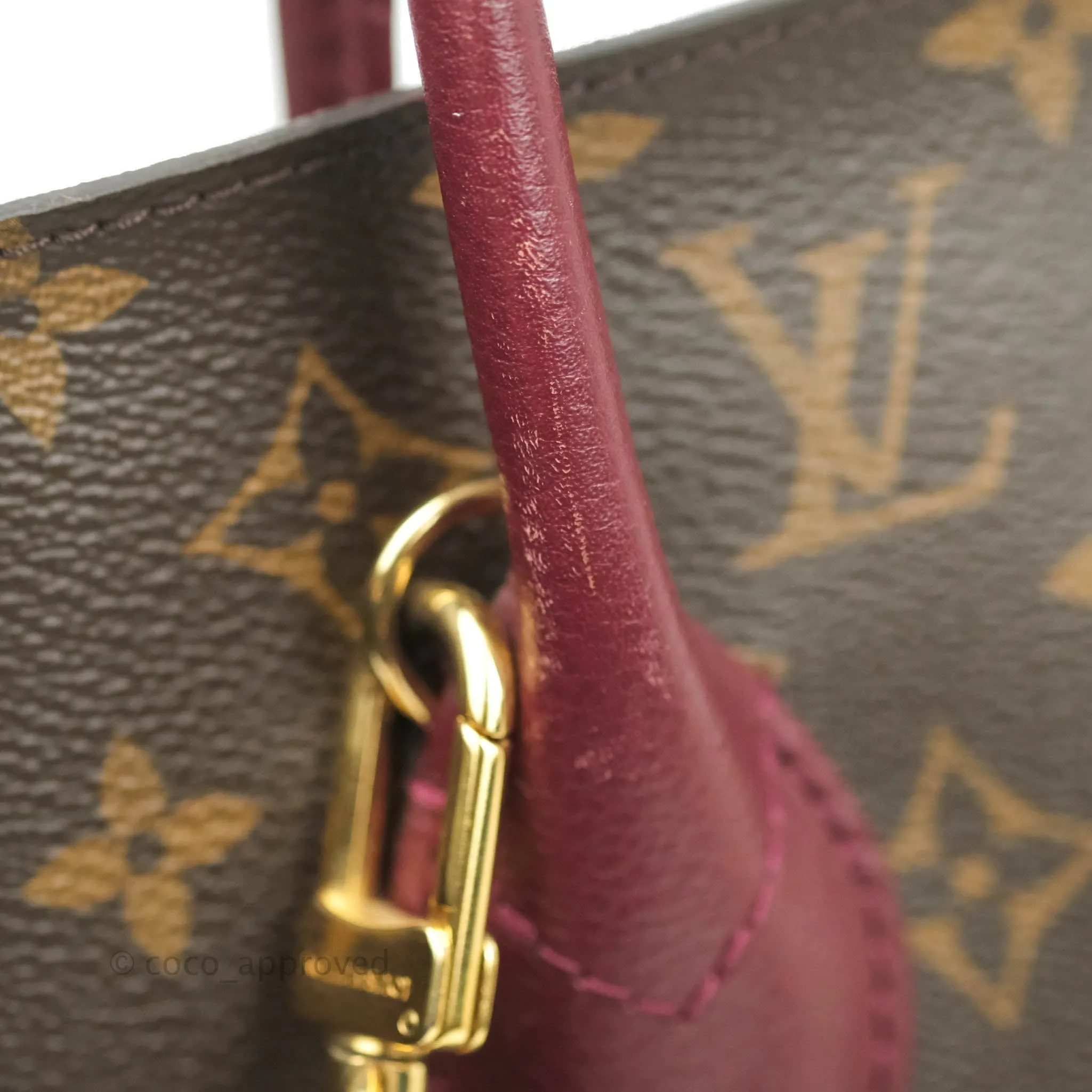 Louis Vuitton Flandrin Monogram Navy Burgundy Tote Bag