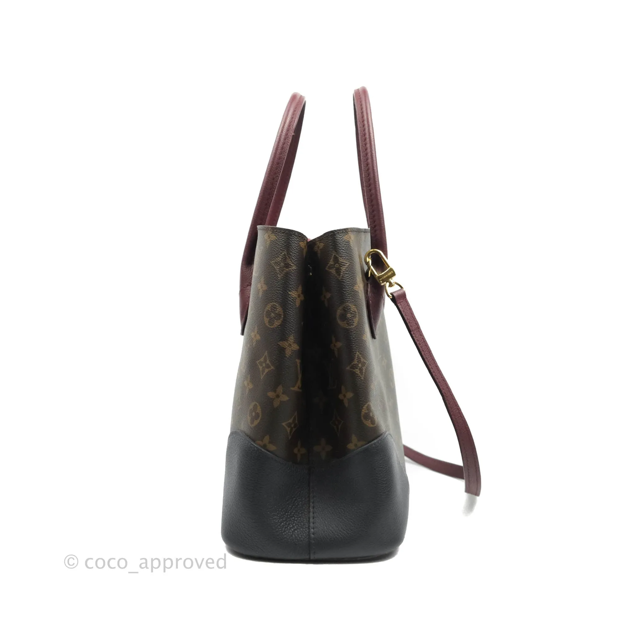 Louis Vuitton Flandrin Monogram Navy Burgundy Tote Bag