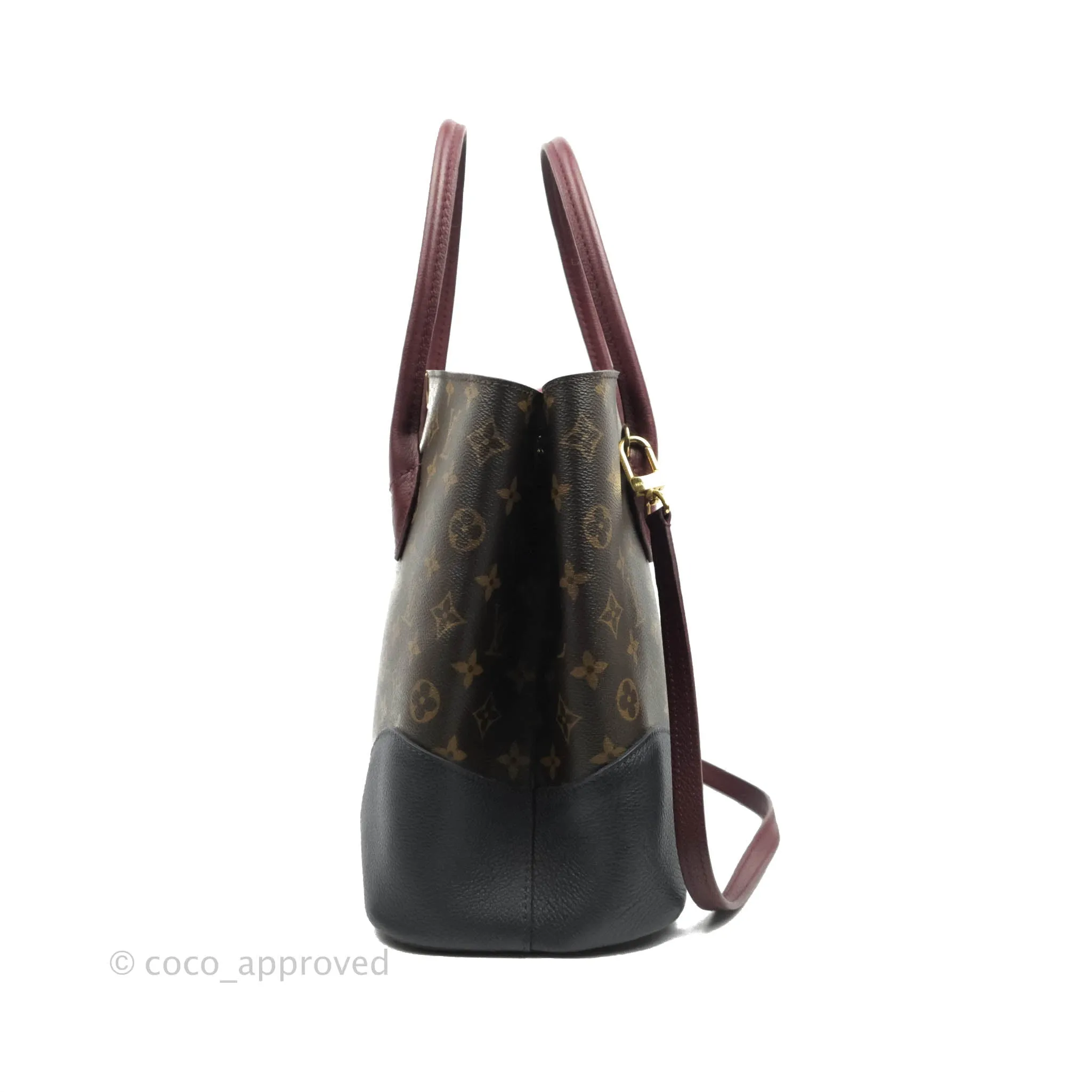 Louis Vuitton Flandrin Monogram Navy Burgundy Tote Bag