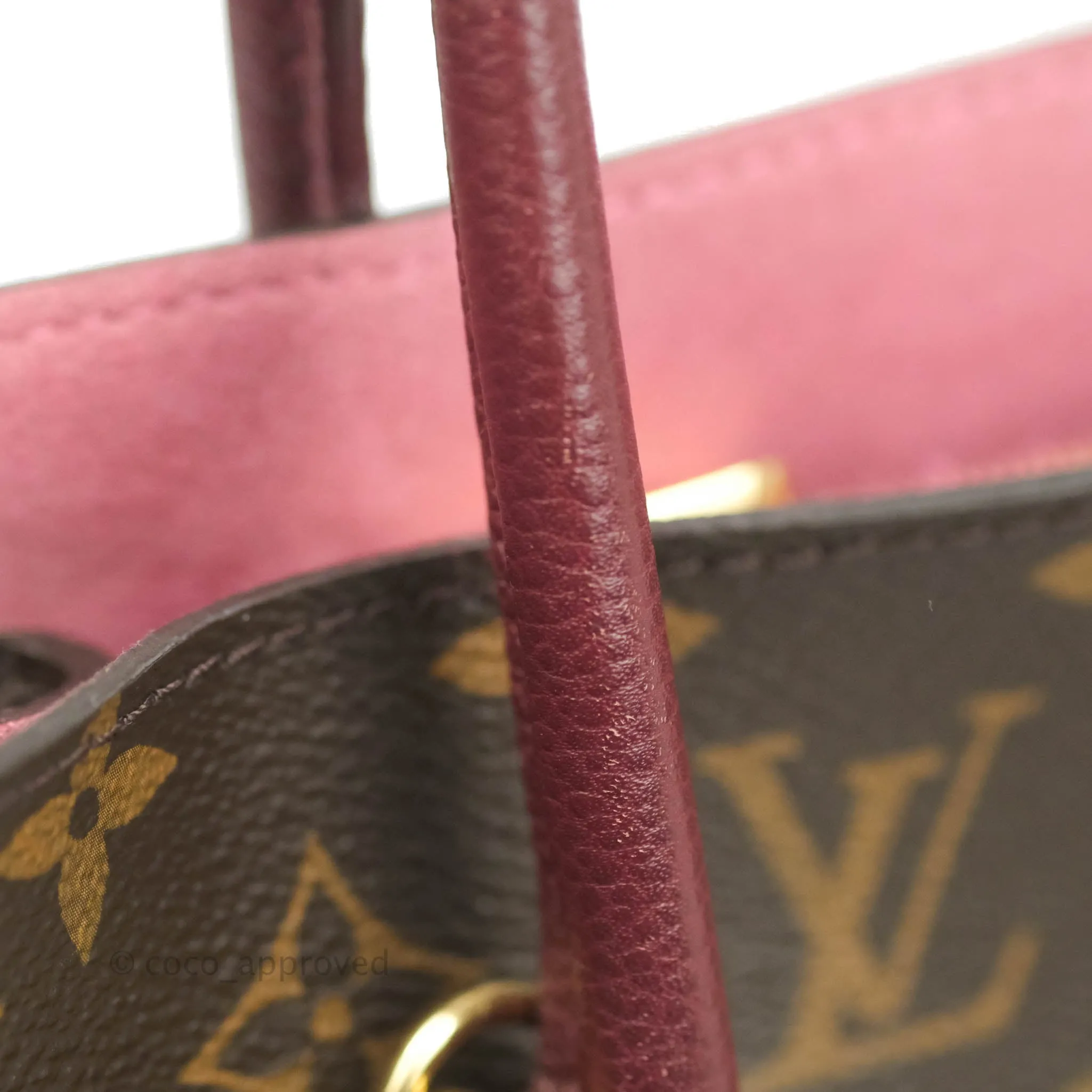 Louis Vuitton Flandrin Monogram Navy Burgundy Tote Bag