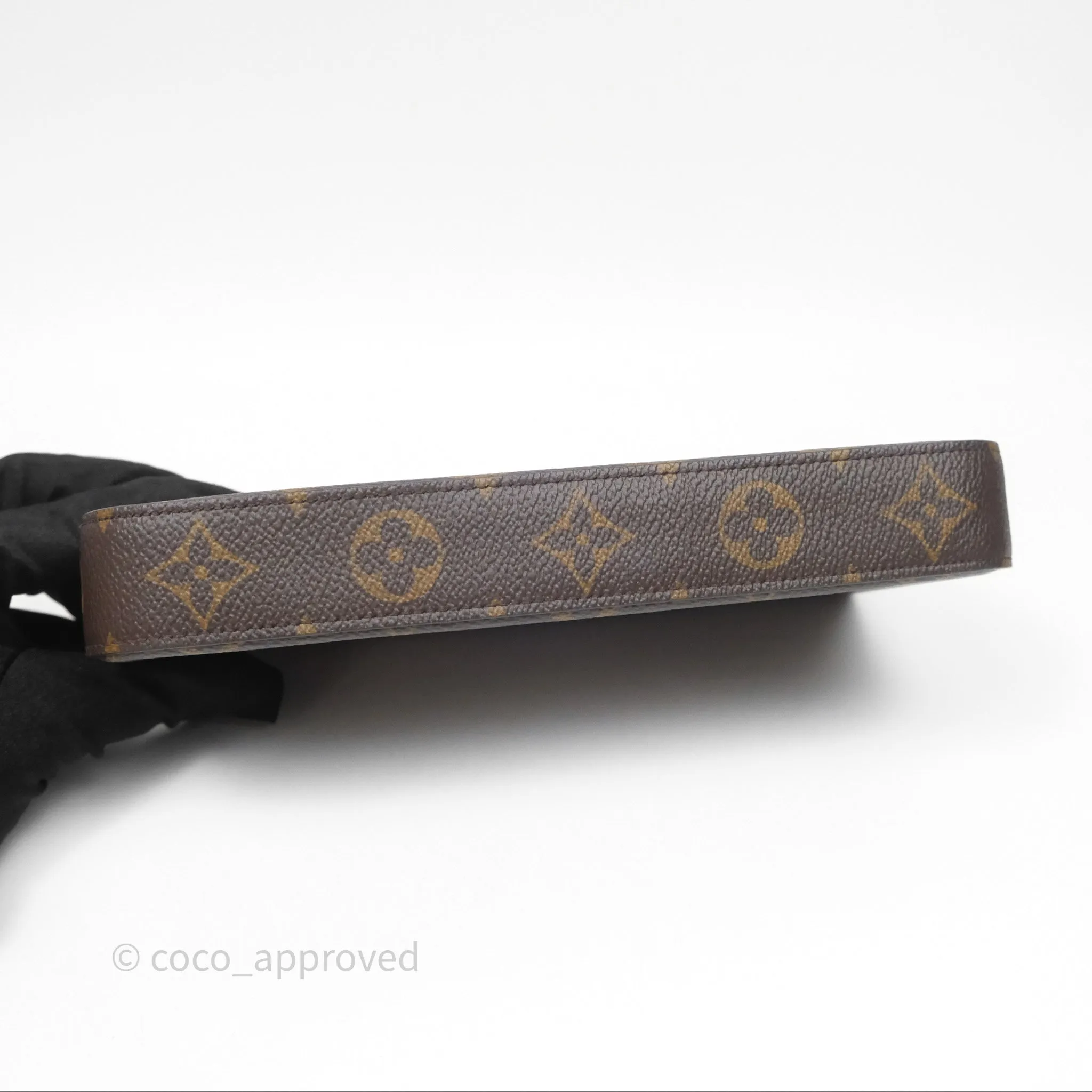 Louis Vuitton Flicie Pochette Clutch Monogram Canvas Gold Hardware