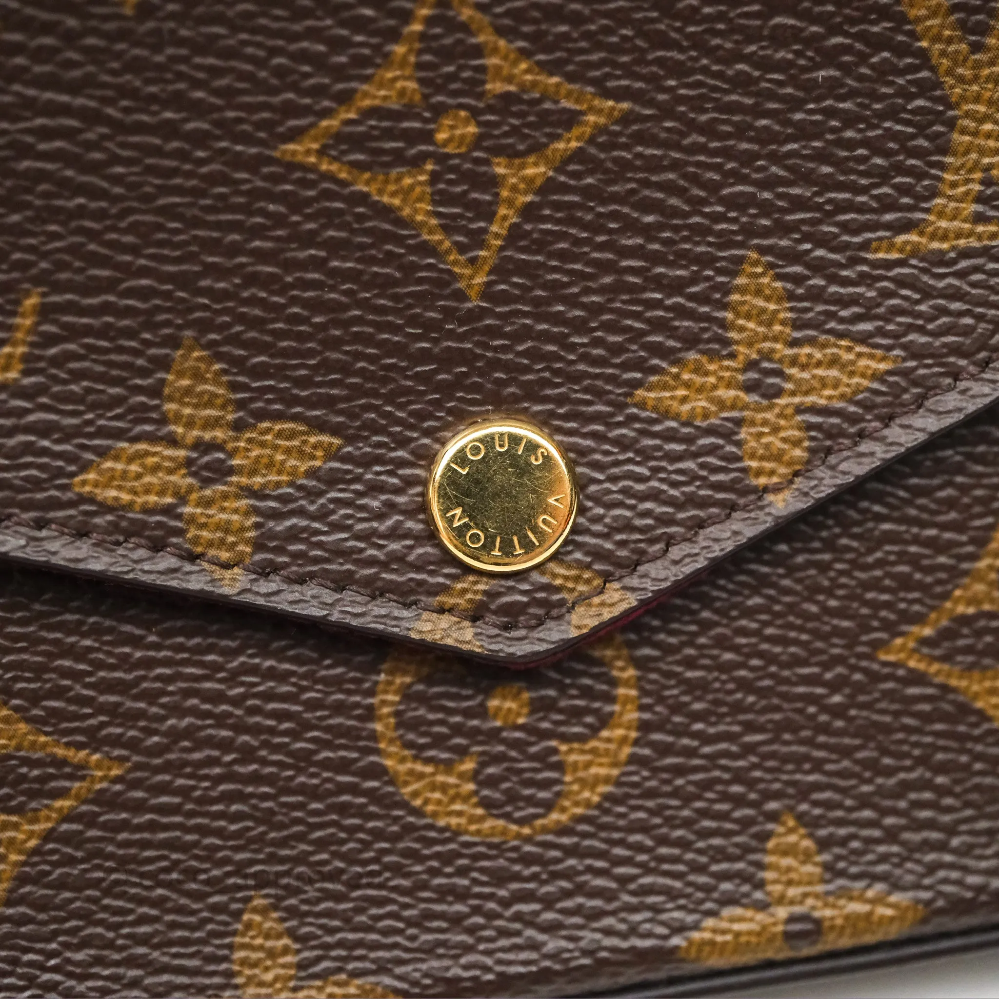 Louis Vuitton Flicie Pochette Clutch Monogram Canvas Gold Hardware