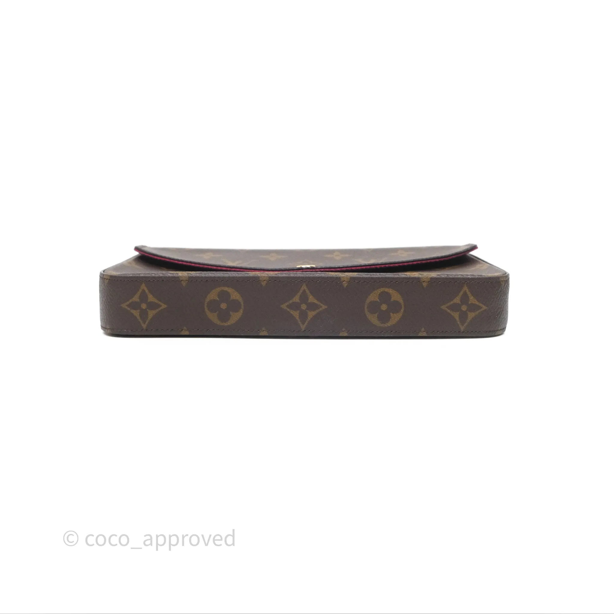 Louis Vuitton Flicie Pochette Clutch Monogram Canvas Gold Hardware