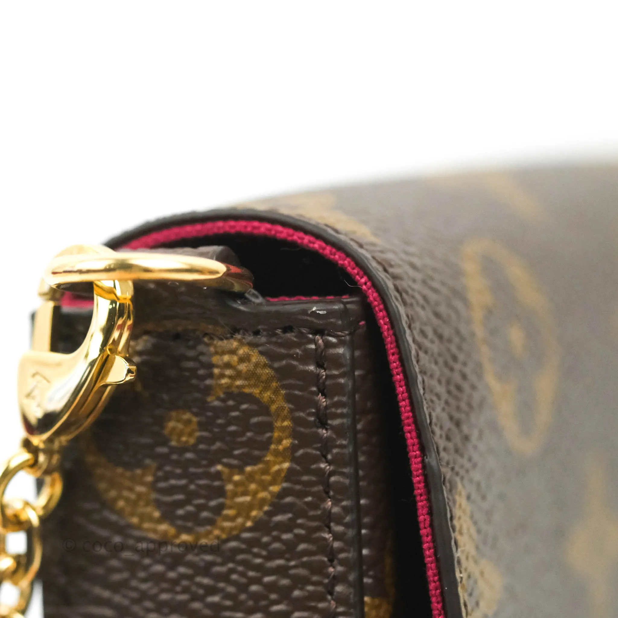 Louis Vuitton Flicie Pochette Monogram Canvas Fuchsia Pink