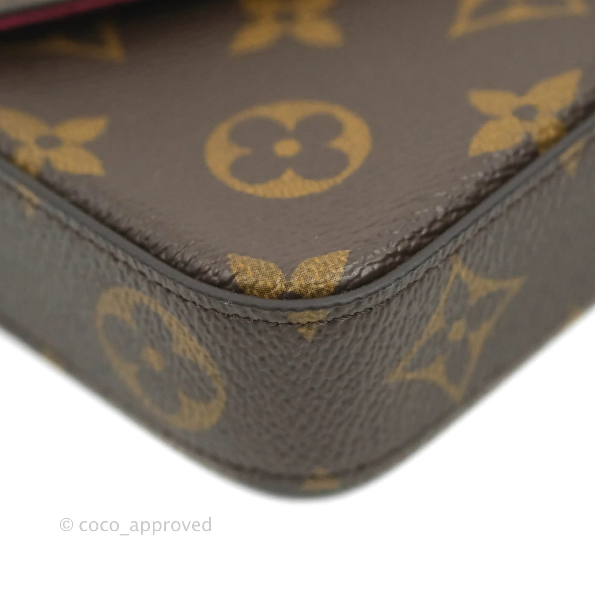 Louis Vuitton Flicie Pochette Monogram Canvas Fuchsia Pink