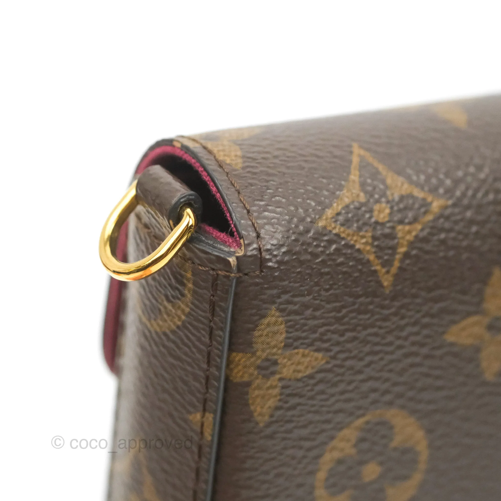 Louis Vuitton Flicie Pochette Monogram Canvas Fuchsia Pink