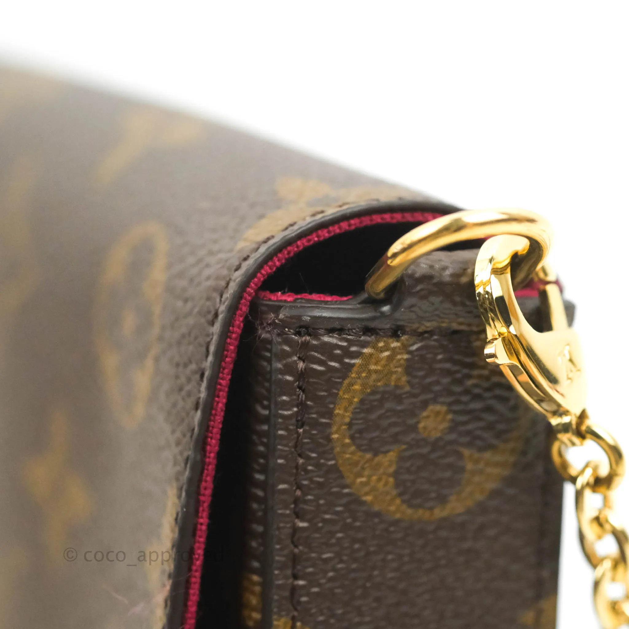 Louis Vuitton Flicie Pochette Monogram Canvas Fuchsia Pink