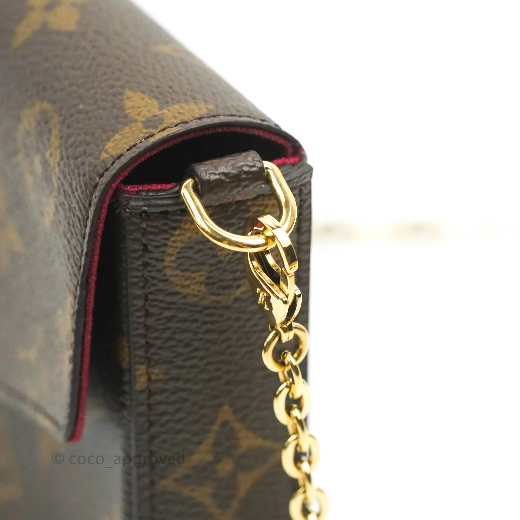 Louis Vuitton Flicie Pochette Monogram Canvas Fuchsia Pink