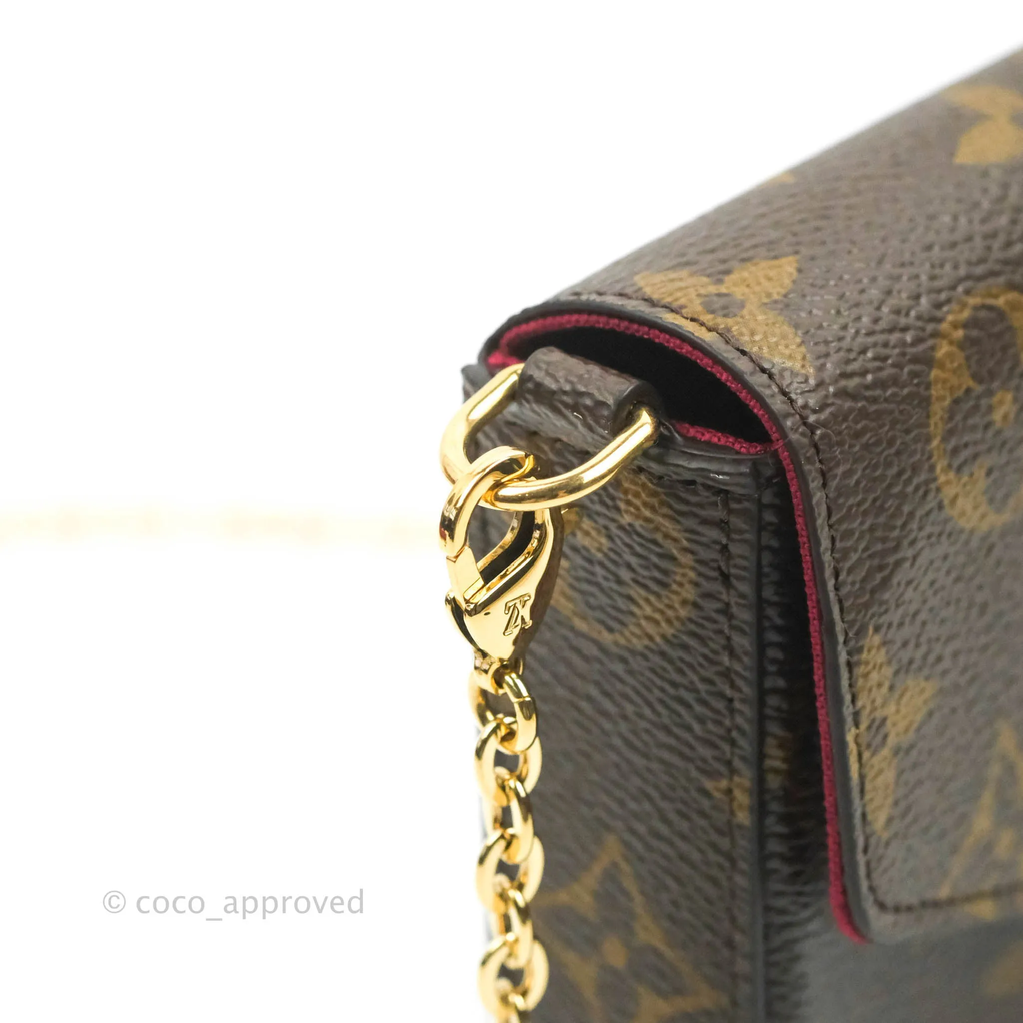 Louis Vuitton Flicie Pochette Monogram Canvas Fuchsia Pink