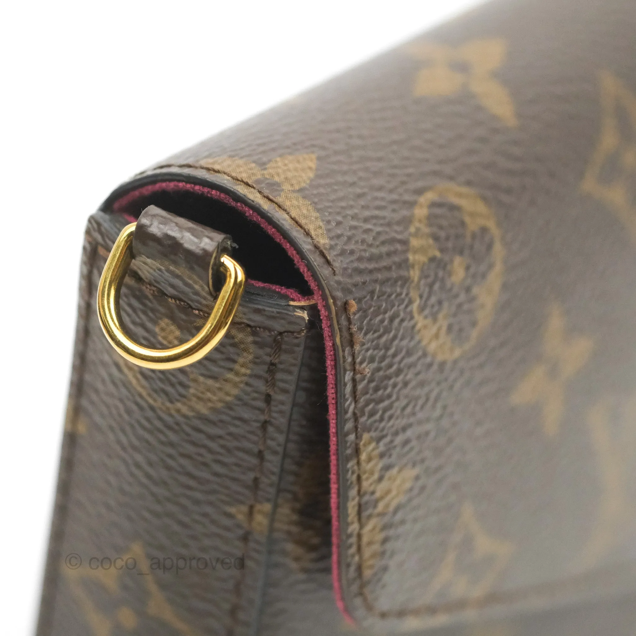 Louis Vuitton Flicie Pochette Monogram Canvas Fuchsia Pink