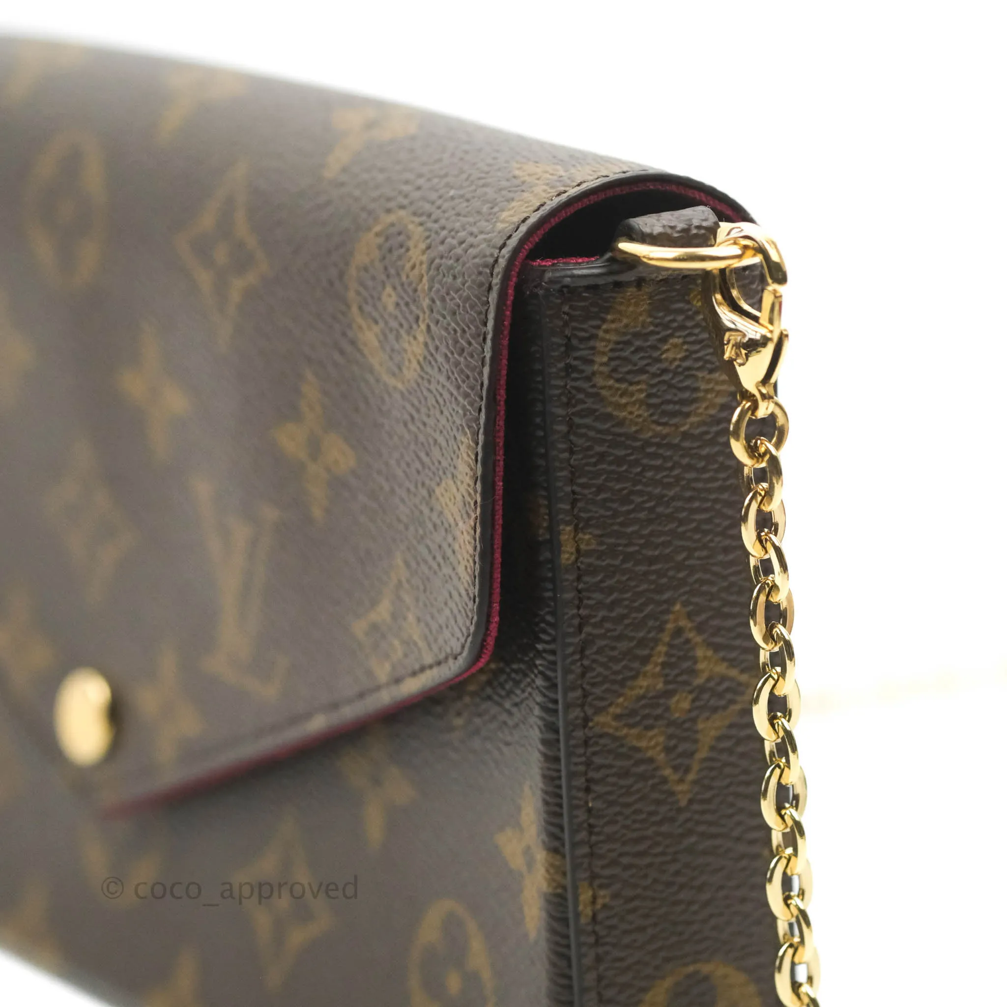 Louis Vuitton Flicie Pochette Monogram Canvas Fuchsia Pink