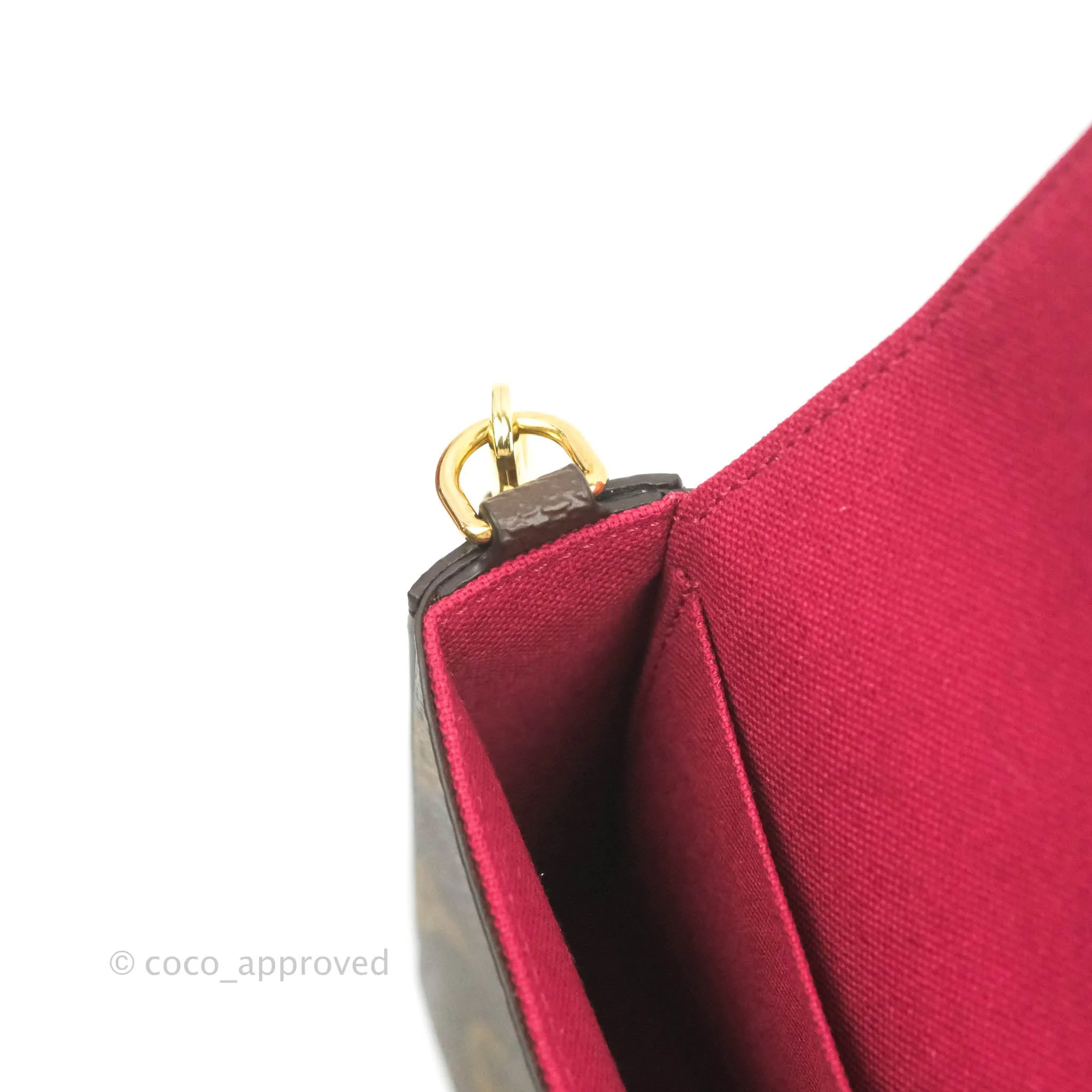 Louis Vuitton Flicie Pochette Monogram Canvas Fuchsia Pink